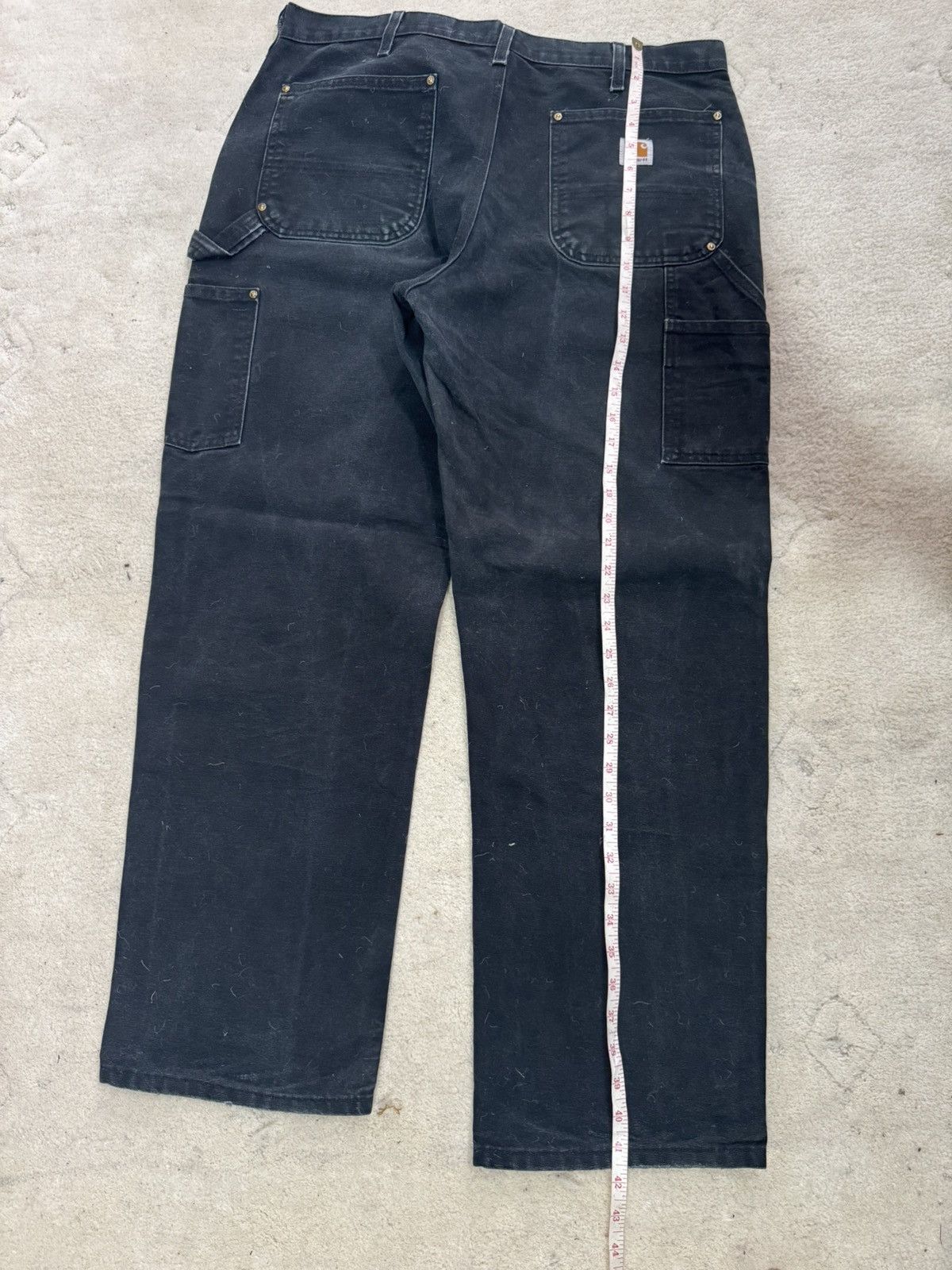 Carhartt Vintage Carhartt B01 BLK double knee workwear denim Size US 36 / EU 52 - 9 Thumbnail