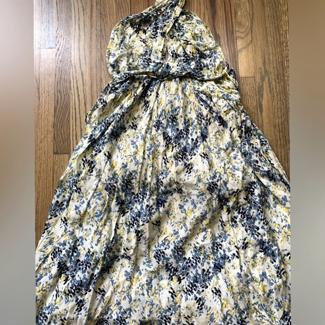 Apiece Apart NWT Apiece Apart 6 Sundress Wrap Dress Water Flowers Wassily Wrap Dress Multicolor Long Women Girls Mens Size M / US 6-8 / IT 42-44 - 6 Thumbnail