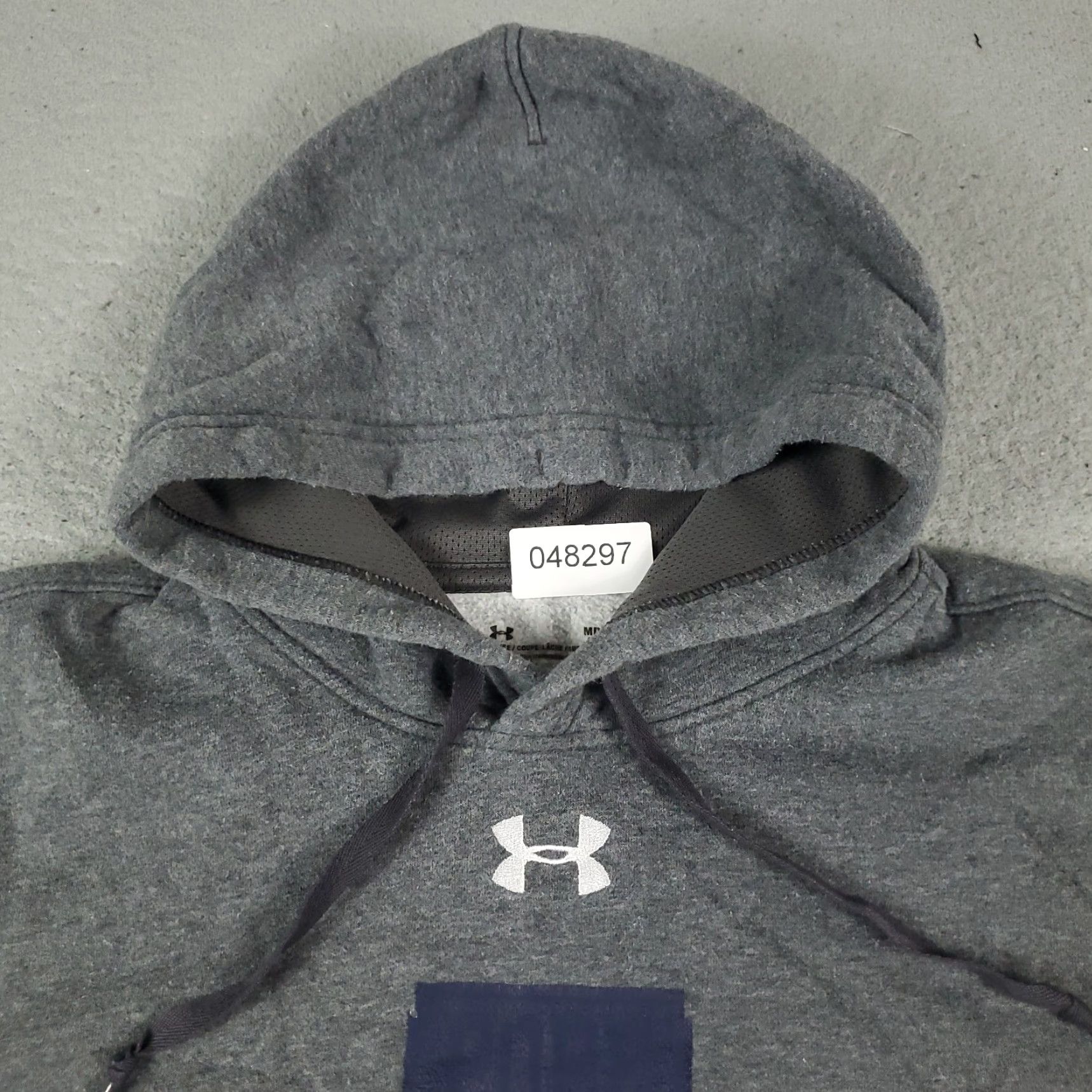 Under Armour Under Armour Hoodie Mens Medium Gray Pullover Sweatshirt Adjustable Logo Size US M / EU 48-50 / 2 - 3 Thumbnail