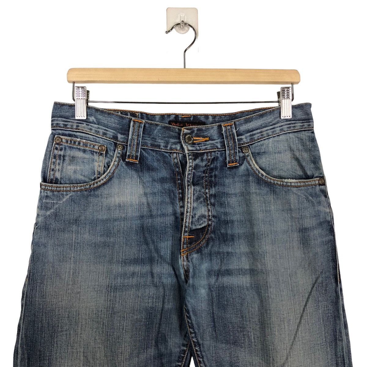 Japanese Brand 🔥Nudie Jeans Co Denim Straight Cut Issey Miyake Design Size US 32 / EU 48 - 3 Thumbnail