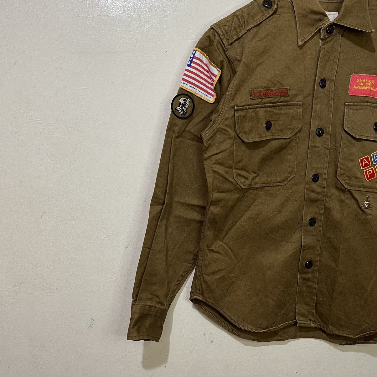 Bape OG BAPE Boy Scout Button Up Long Sleeve Size US S / EU 44-46 / 1 - 4 Thumbnail