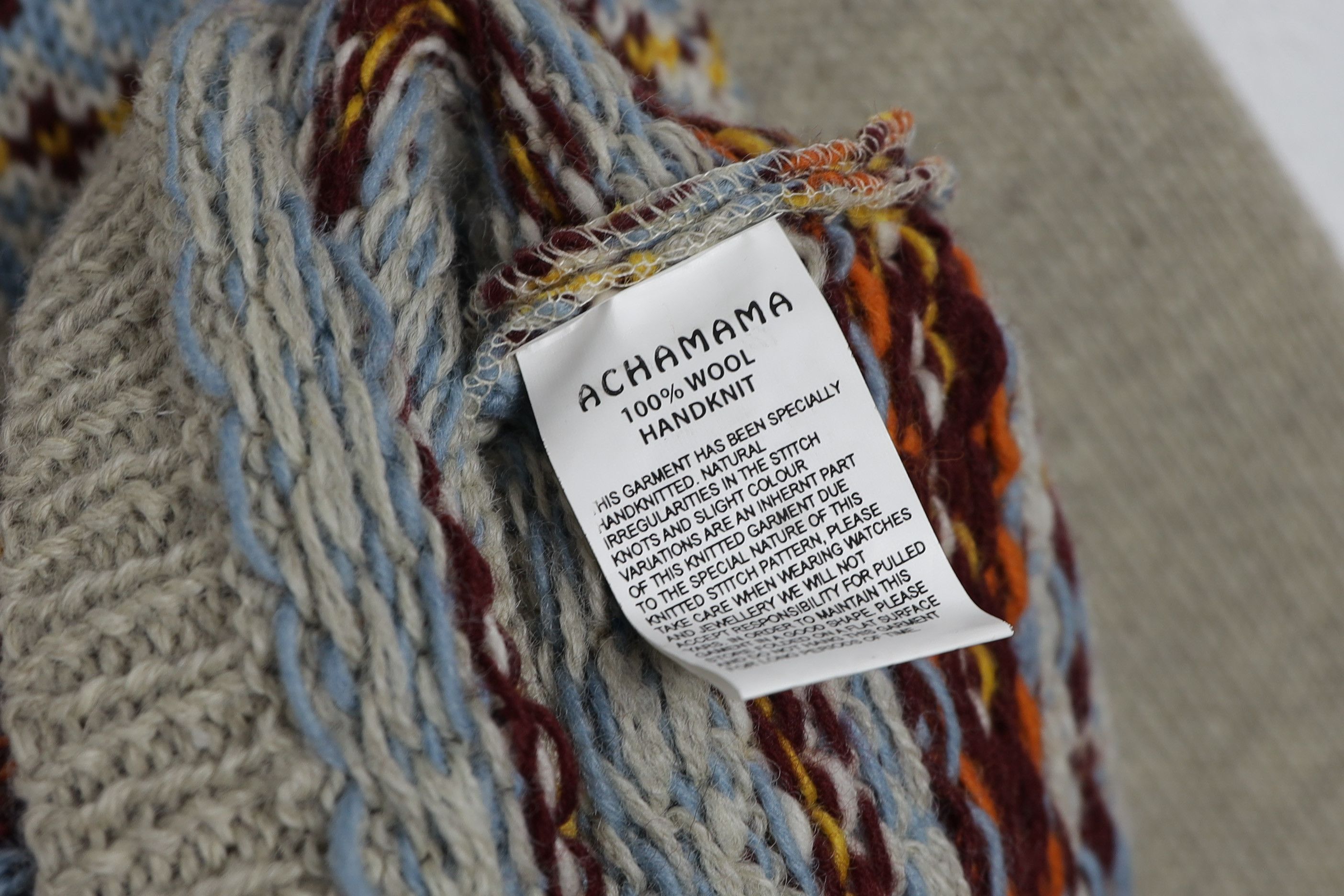 Other Pachamama Handknit Ornament Wool Sweater Avant Garde Size S / US 4 / IT 40 - 8 Thumbnail