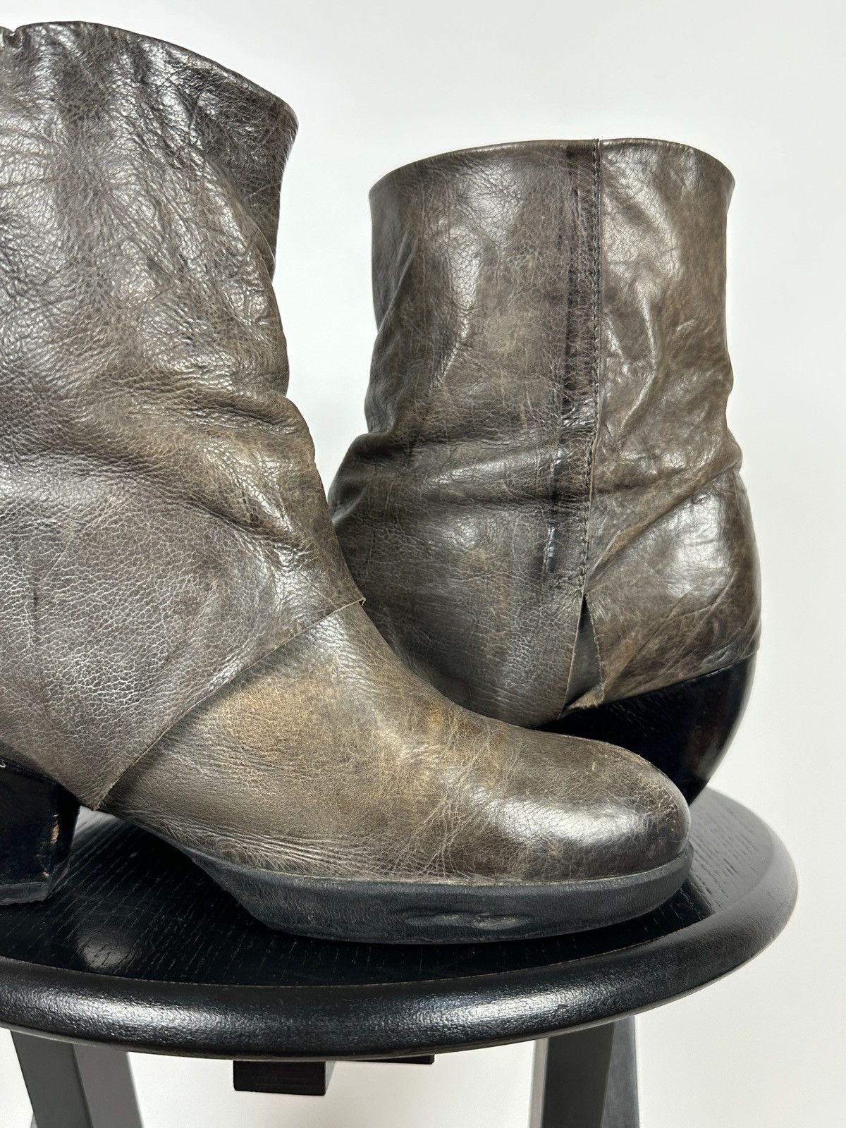 A.S.98 A.S.98. Airstep Leather Biker Ankle Boots Size US 11 / IT 41 - 19 Thumbnail