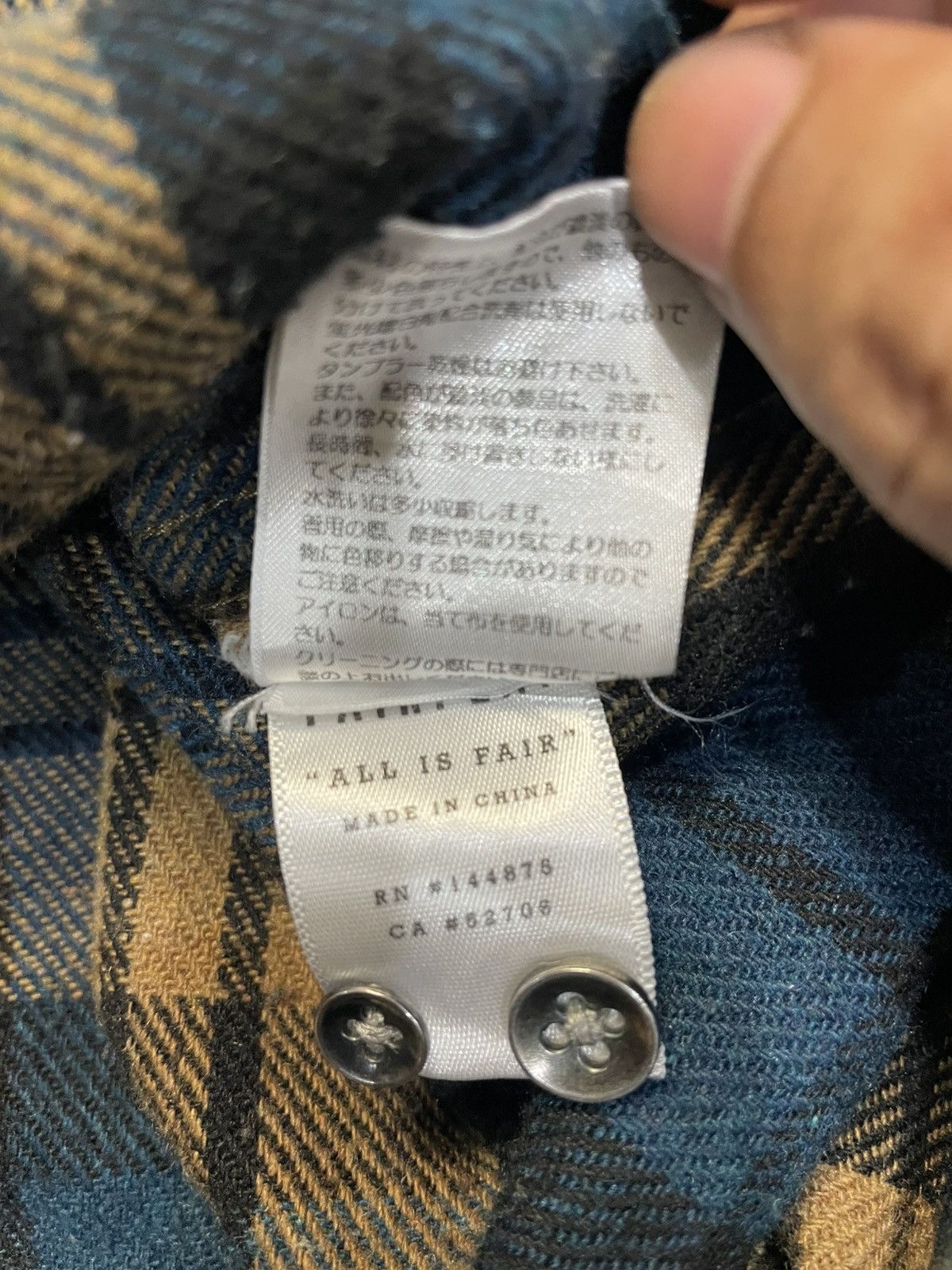 Fairplay Fairplay Two Tone Flannel Jacket Size US M / EU 48-50 / 2 - 8 Thumbnail