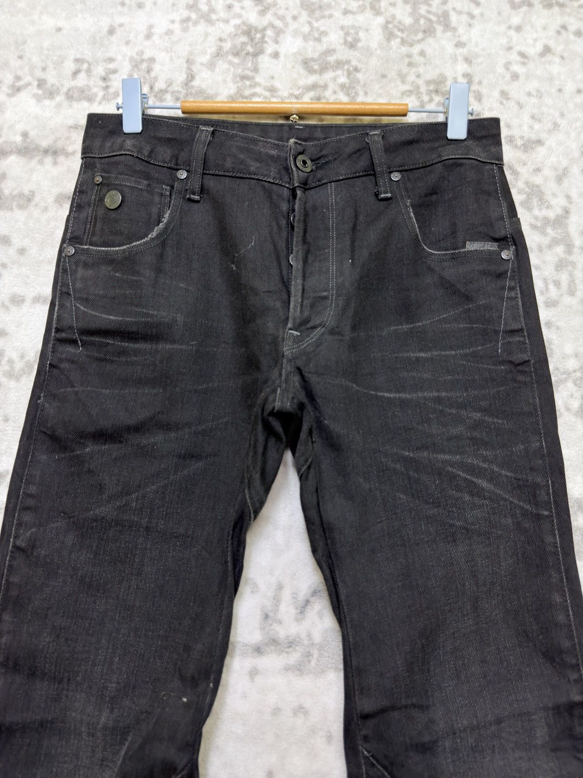 G-Star G-Star RAW Arc 3D Slim Black Faded Denim Ergonomic Fit Size US 28 / EU 44 - 3 Thumbnail