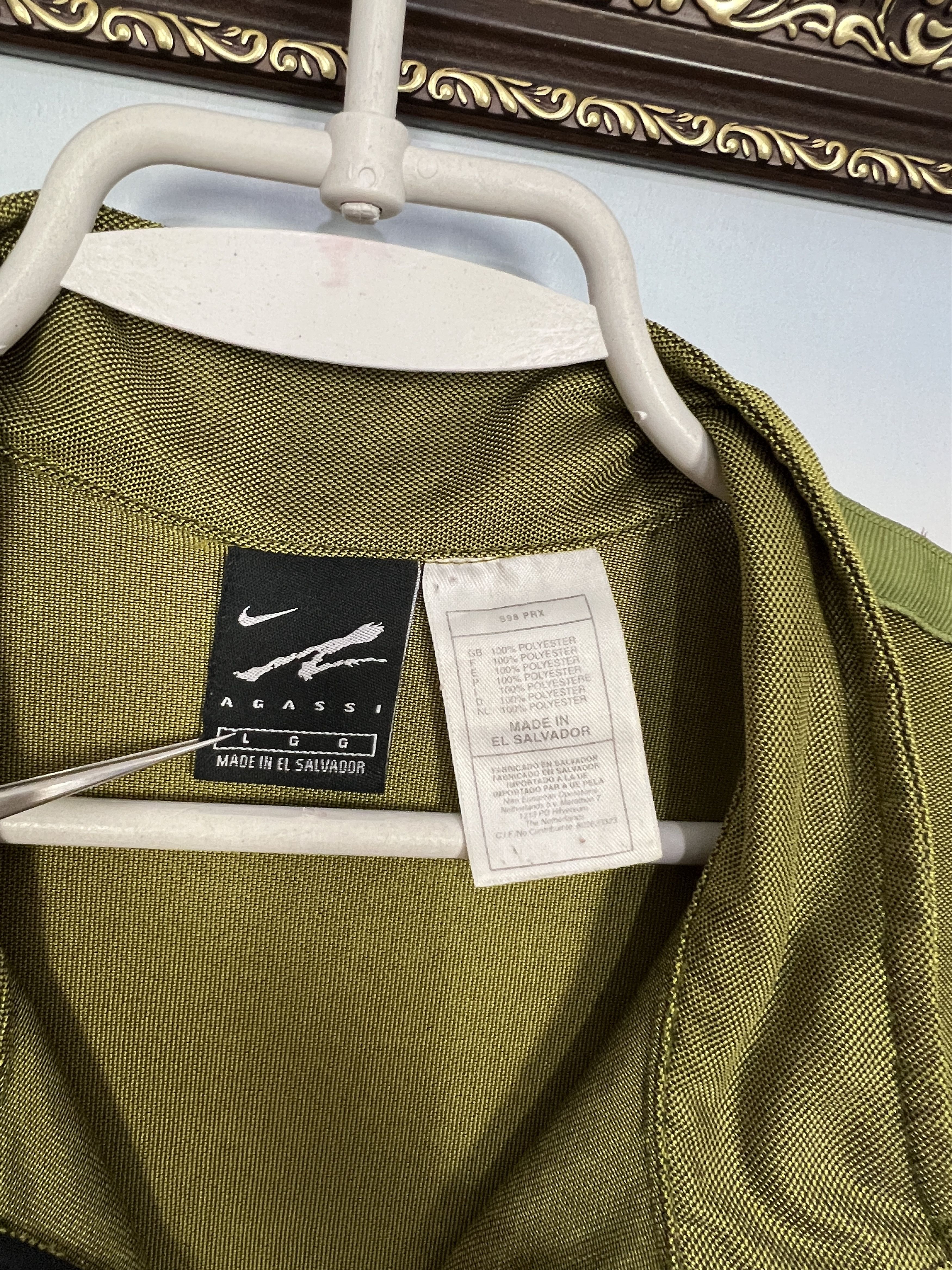 Nike Vintage 90's Nike Court Andre Agassi Tennis Shirt Jersey Size US L / EU 52-54 / 3 - 8 Thumbnail