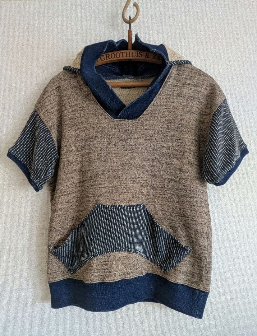 Kapital Capital Sashiko Short Sleeve Hoodie Size US M / EU 48-50 / 2 - 1 Thumbnail