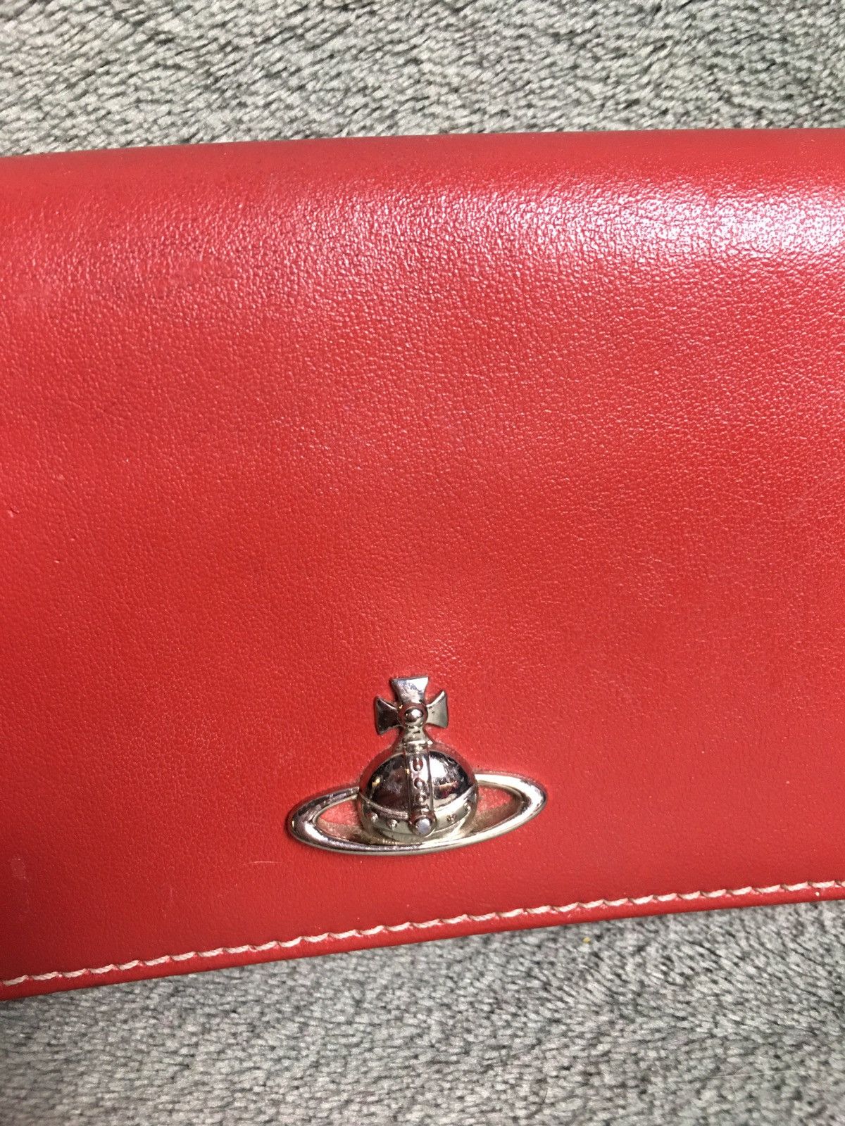 Vivienne Westwood Vivienne Westwood Red Orb Logo Leather Bifold Long Wallet Size ONE SIZE - 2 Thumbnail