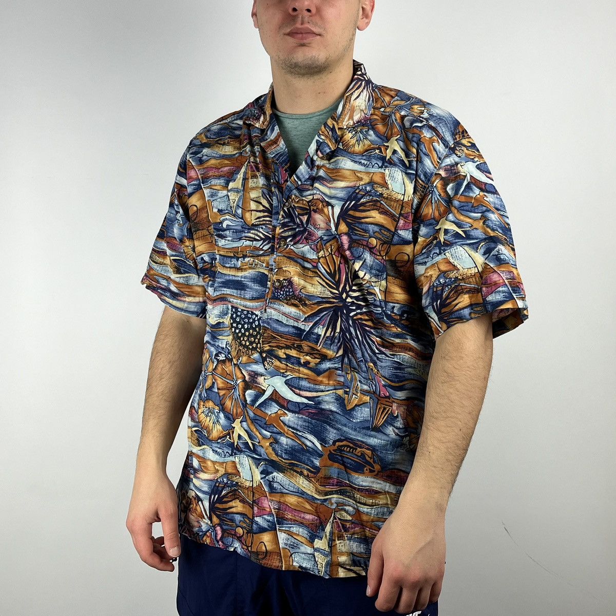 Ermenegildo Zegna Ermenegildo zegna shirt short sleeve Hawaii size Large Size US L / EU 52-54 / 3 - 1 Thumbnail