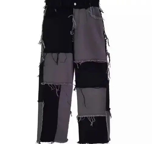 Jean × Vintage Patchwork denim jeans Size US 32 / EU 48 - 1 Thumbnail