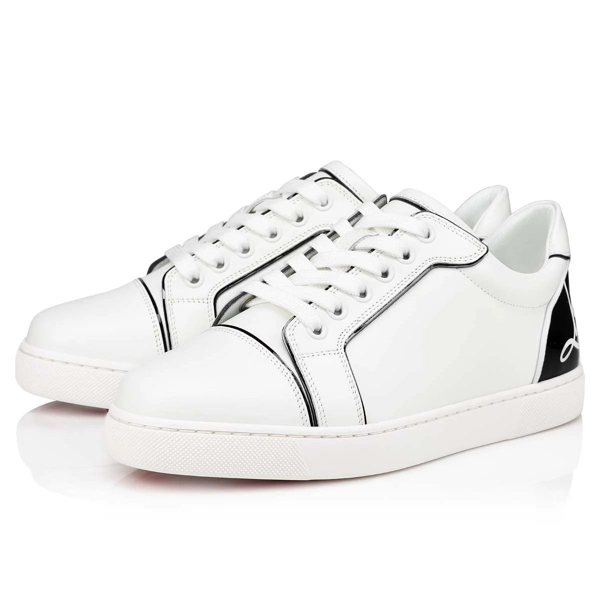 Christian Louboutin os11x0526 Fun Vieira Sneakers in Bianco/Black Size US 11 / IT 41 - 2 Thumbnail
