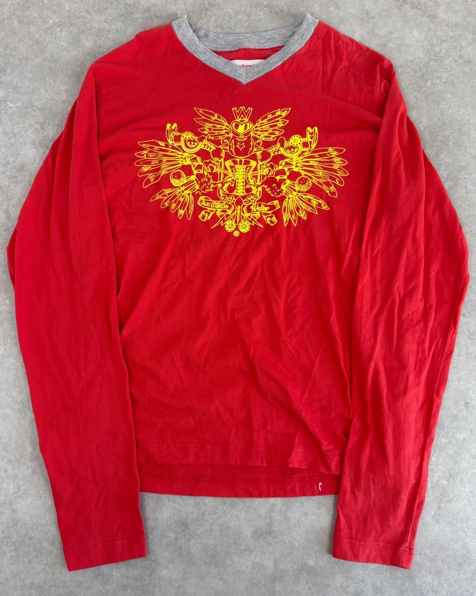 Walter Van Beirendonck Walter Van Beirendonck Red Eagle Longsleeve Size US M / EU 48-50 / 2 - 1 Thumbnail