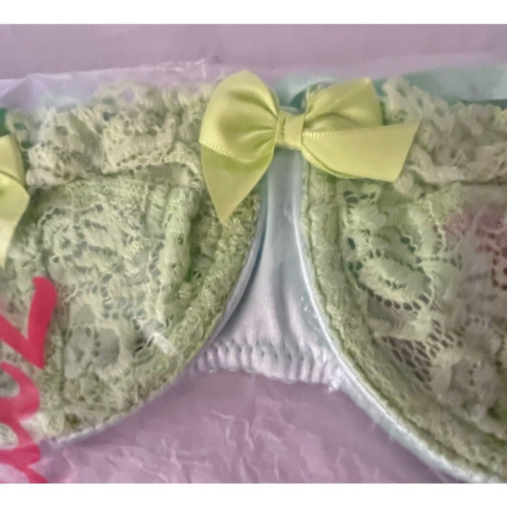 Dolls Kill Dolls kill Sugar Thrillz Green Lingerie Set Bra/Panty XXS Size ONE SIZE - 3 Thumbnail