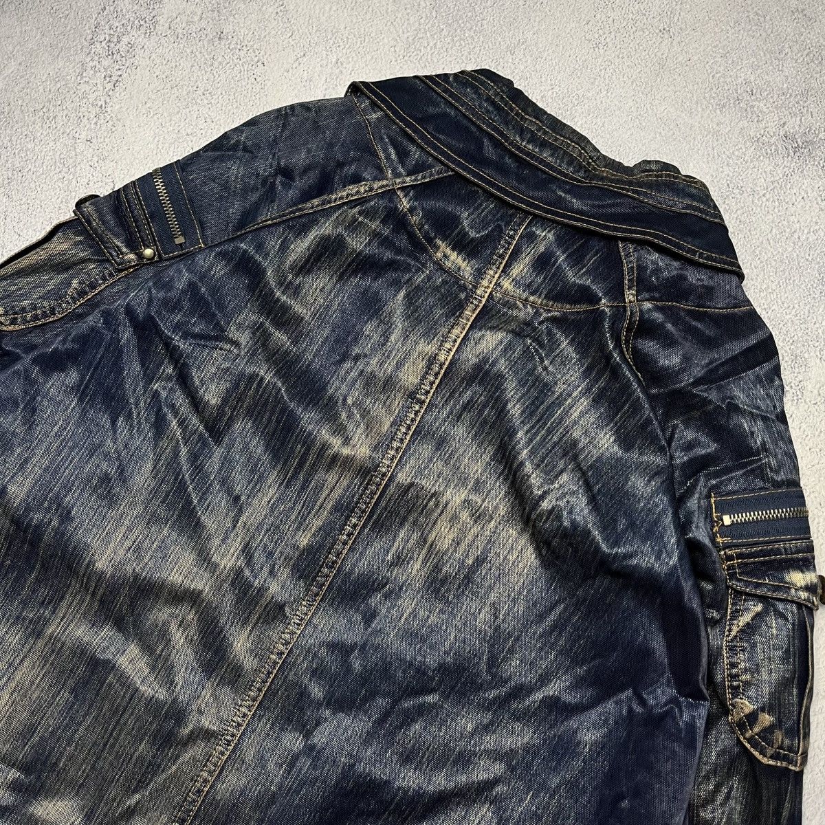 Japanese Brand × Vintage Y2K Japan style vintage Ravel Faded bomber jacket Size US XL / EU 56 / 4 - 7 Thumbnail