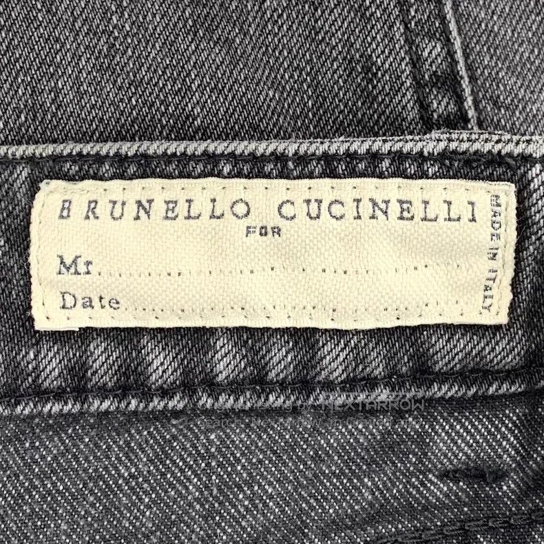 Brunello Cucinelli Brunello Cucinelli Black Gray Cotton Casual Denim Long Pan Size 30" / US 8 / IT 44 - 7 Thumbnail