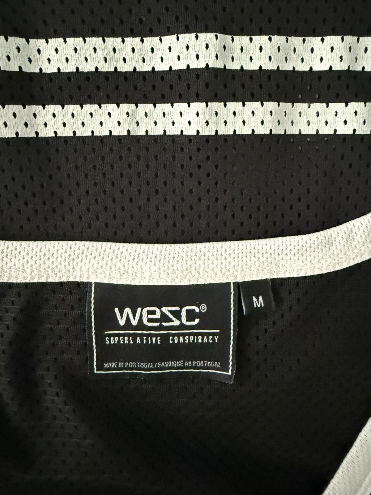 WeSC WeSC "W Star" Athletic Mesh Tank Top Jersey – Black & White Size US M / EU 48-50 / 2 - 4 Thumbnail