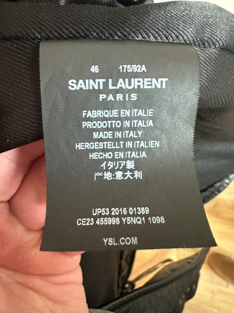 Saint Laurent Paris saint laurent black leather motorcycle jacket Size US M / EU 48-50 / 2 - 4 Thumbnail