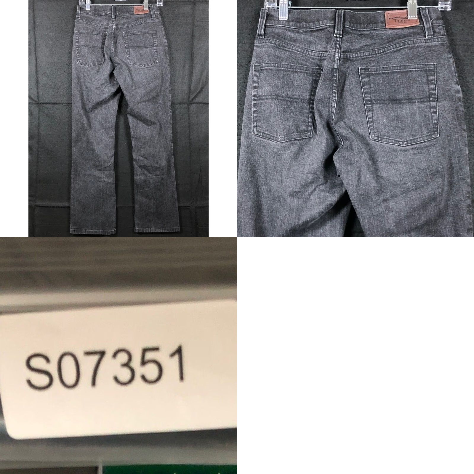 Vintage LL Bean Womens Jeans Black Denim Mid Rise Straight Leg Cotton Blend Stretch 6 Regular 28in Inseam 28.5in Charcoal Wash Women Mens? Size 28" / US 6 / IT 42 - 8 Thumbnail