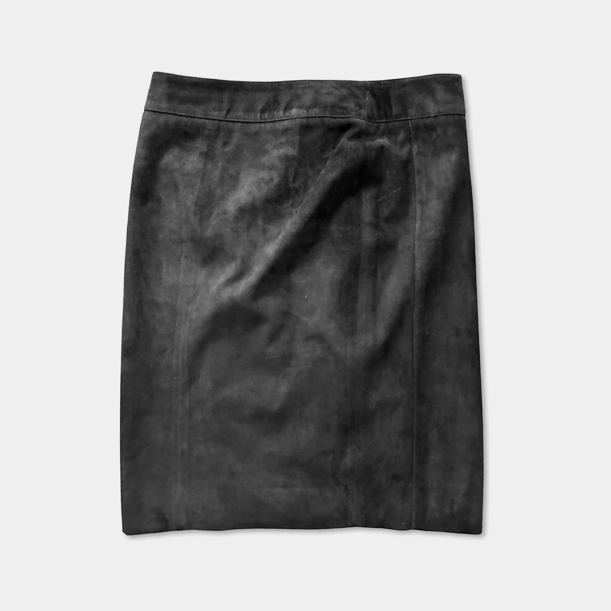 Loewe Loewe Black Suede Skirt Size 28" / US 6 / IT 42 - 4 Thumbnail