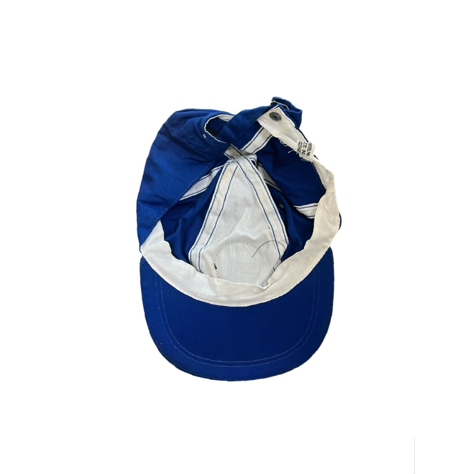 Vintage VINTAGE Africa Leather Patch Soft Body Hat Cap Adult OSFA Blue 90s Deadstock NWOT Leather Patch Cap Mens Size ONE SIZE - 5 Thumbnail