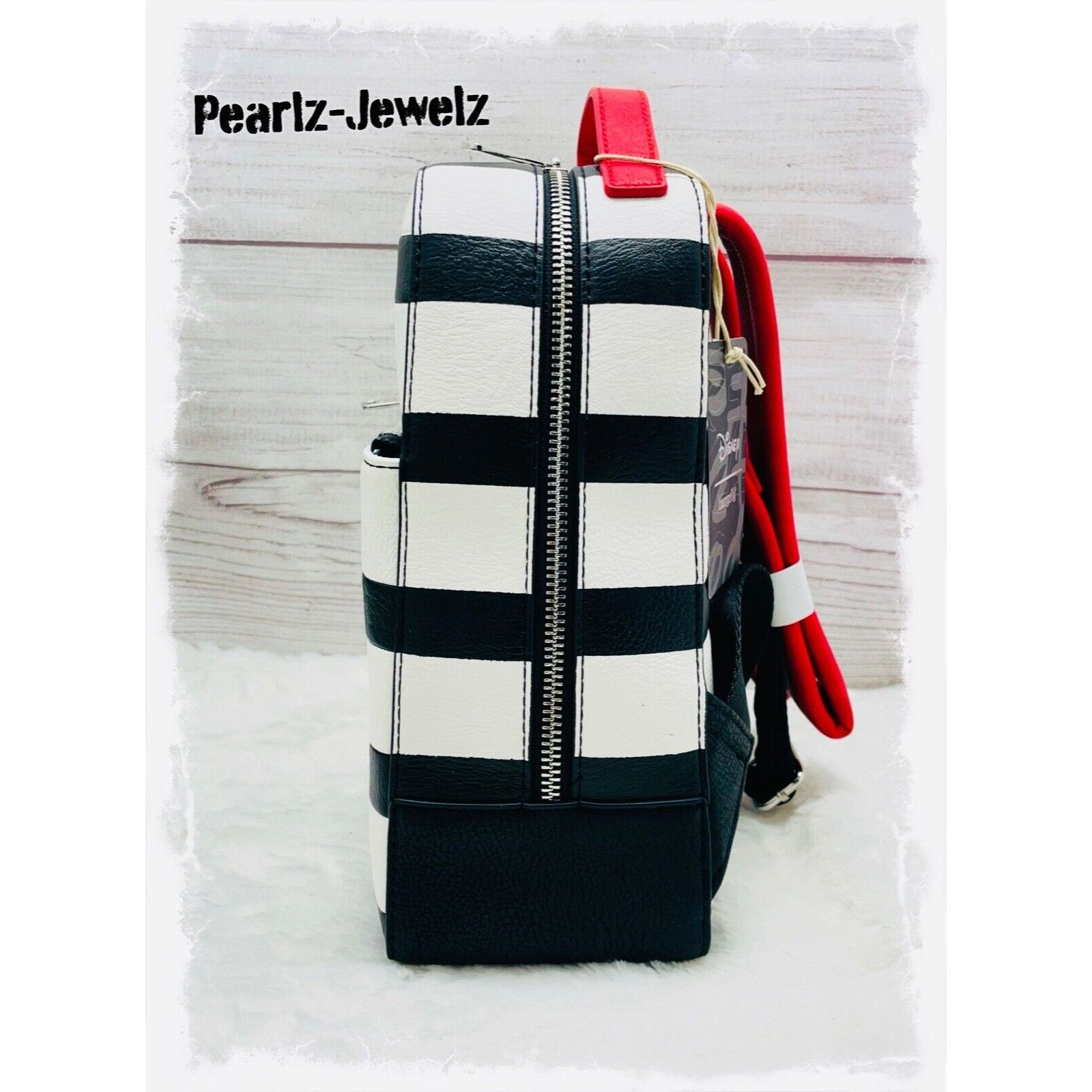 Disney Loungefly Disney 101 Dalmatians Dogs Striped Mini Backpack N Size ONE SIZE - 2 Thumbnail