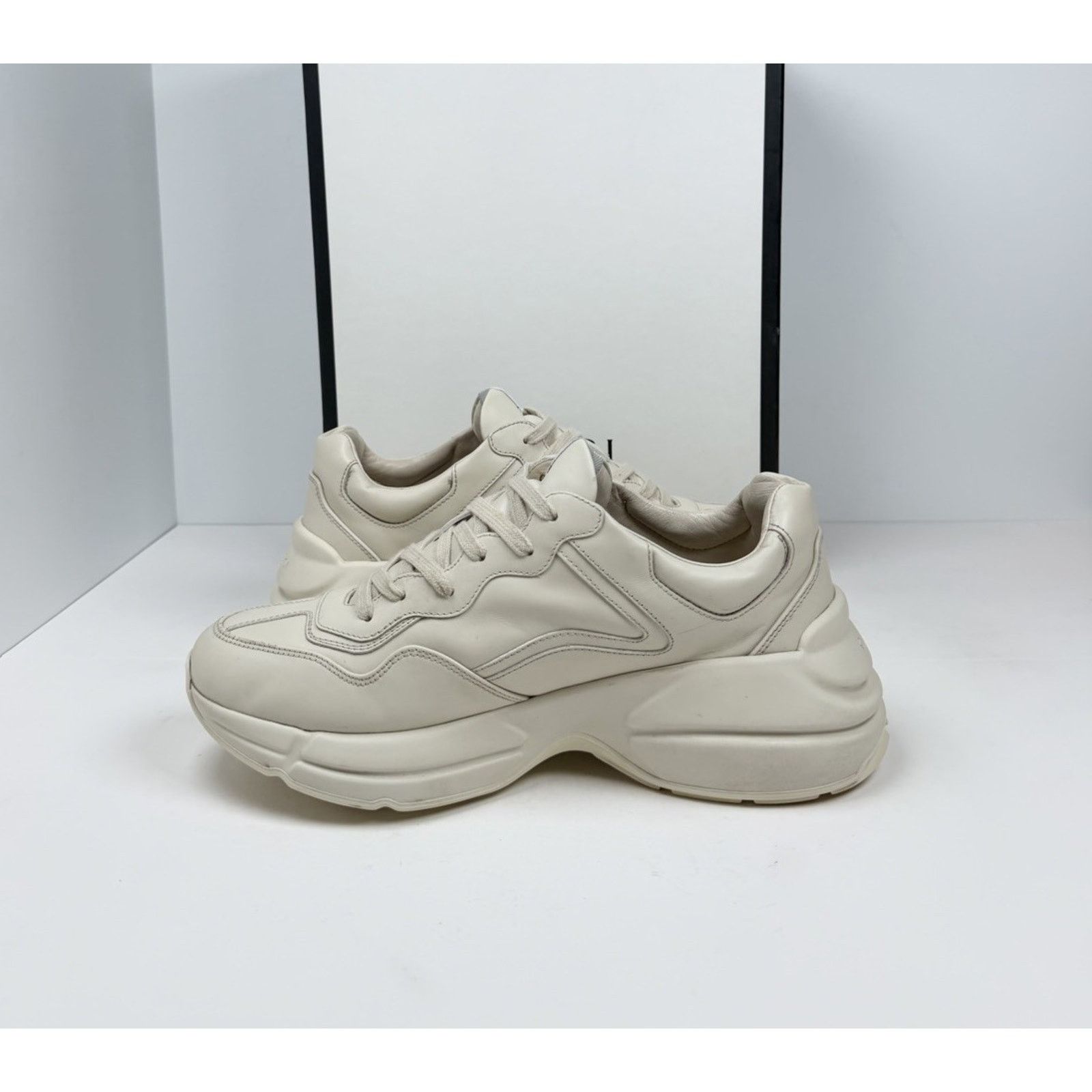 Gucci Size 7.5US - Gucci Rython Ivory Leather Hawaii Size US 7.5 / EU 40-41 - 7 Thumbnail