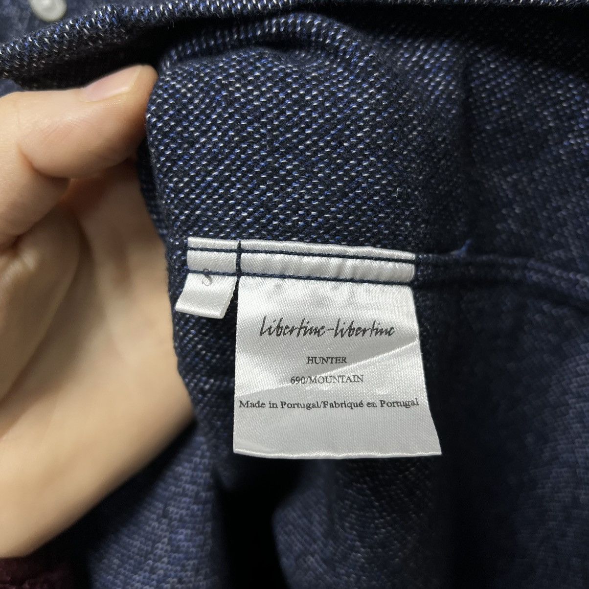 Libertine-Libertine Libertine libertine Hunter Flannel Dark Blue Button Shirt Size US S / EU 44-46 / 1 - 12 Thumbnail