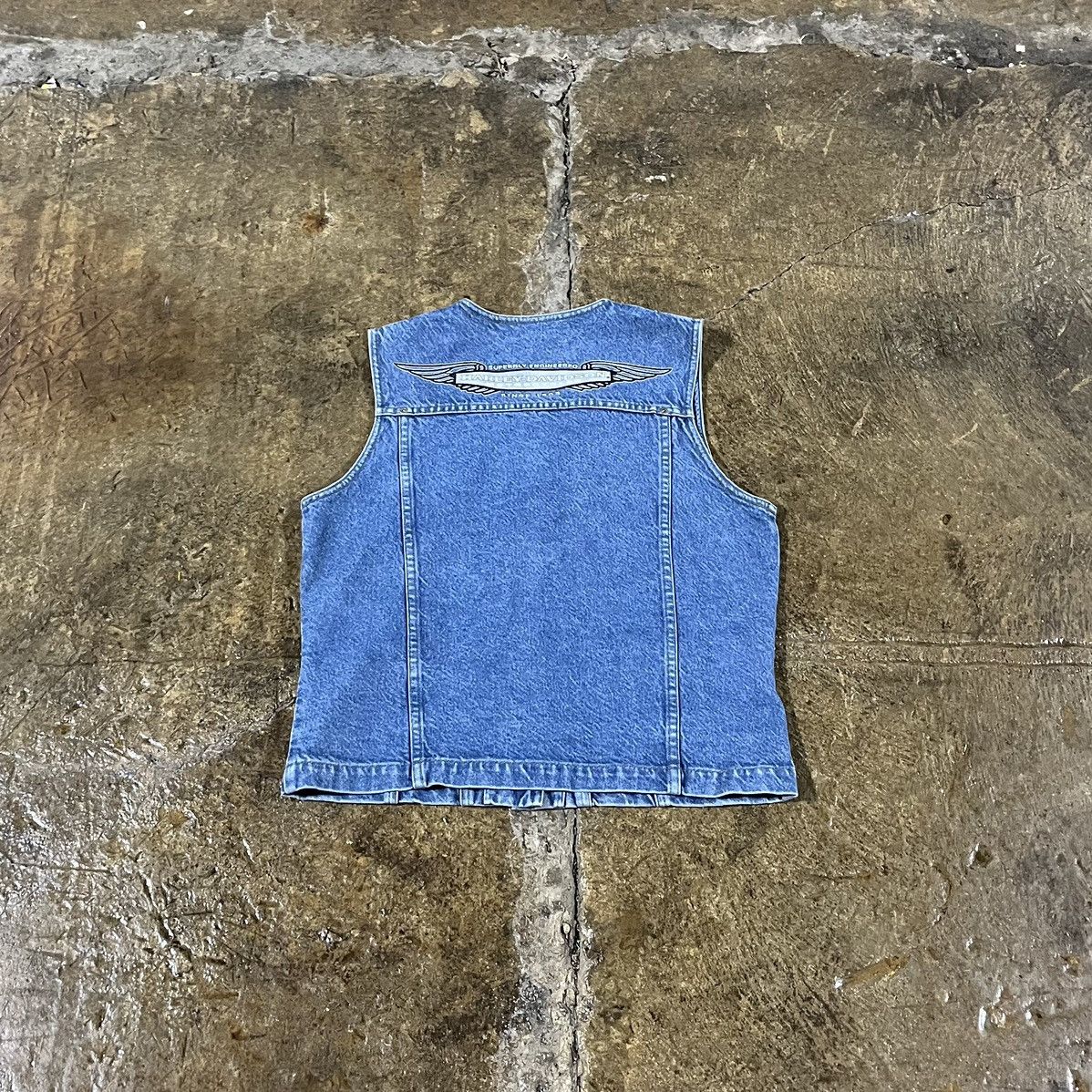 Harley Davidson × Vintage Harley Davidson Vintage Vest 90s Y2K Women's Size Small Size S / US 4 / IT 40 - 2 Thumbnail