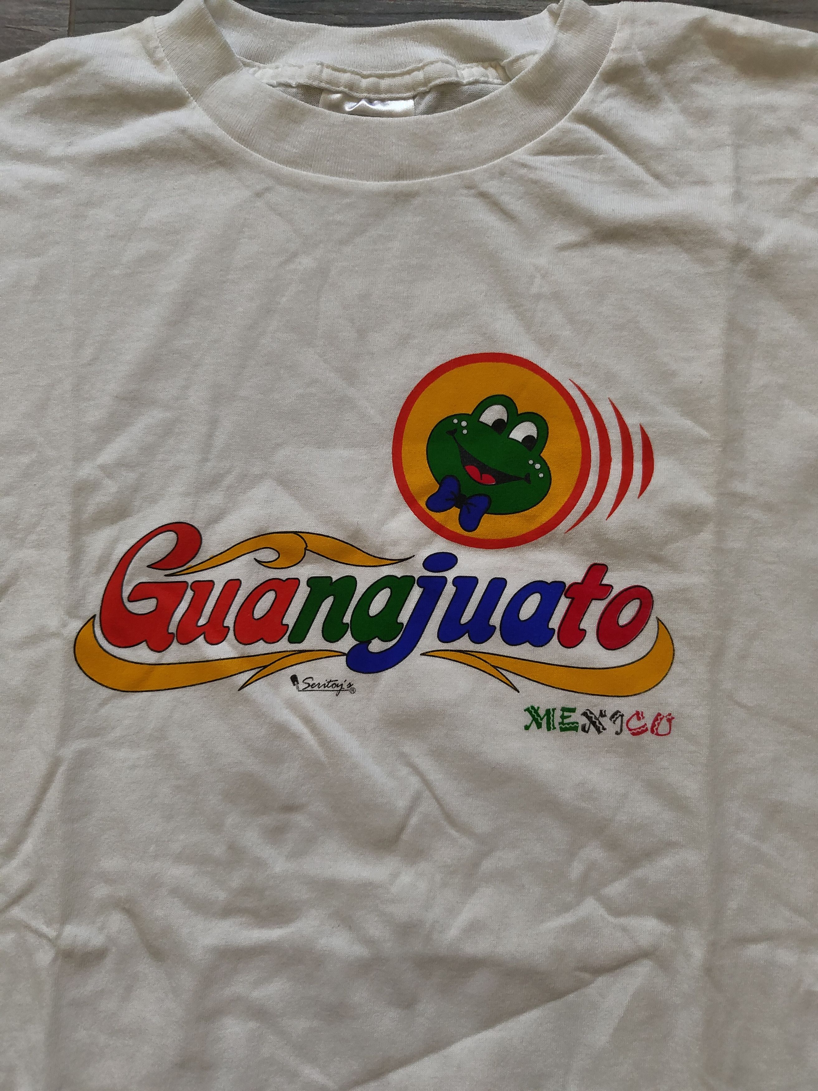 Fruit Of The Loom Vintage white Guanajuato frog T-shirt Size US L / EU 52-54 / 3 - 2 Thumbnail