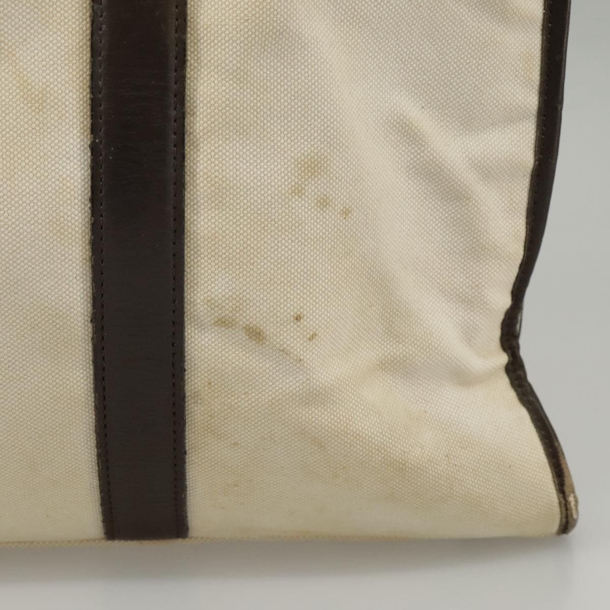 Burberry Burberry Black Label Hand Bag Canvas White Silver Size ONE SIZE - 3 Thumbnail