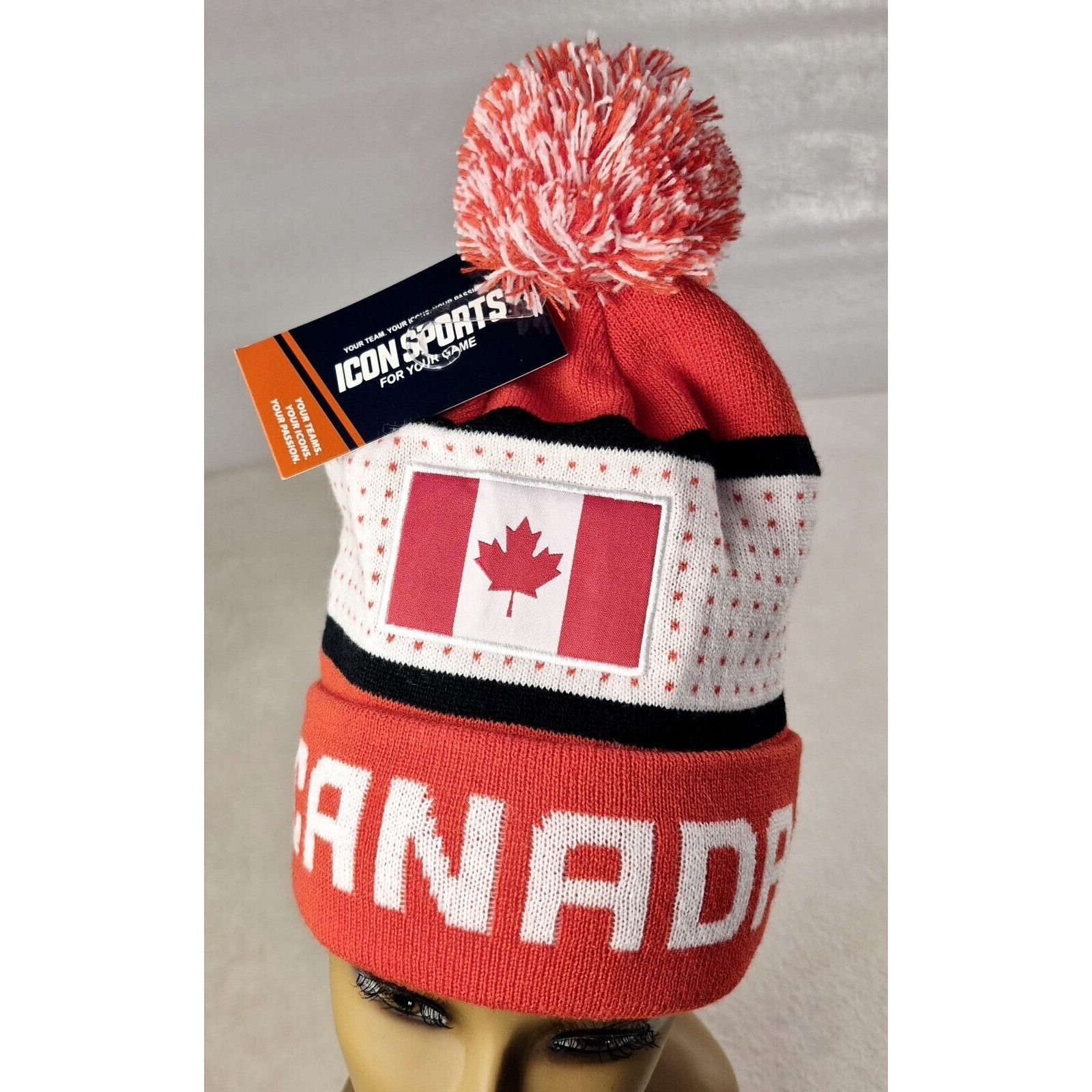 (B).Stroy ICON SPORTS Canada Beanie NWT Olympic Hat Cap OS Maple Leaf Size ONE SIZE - 3 Thumbnail