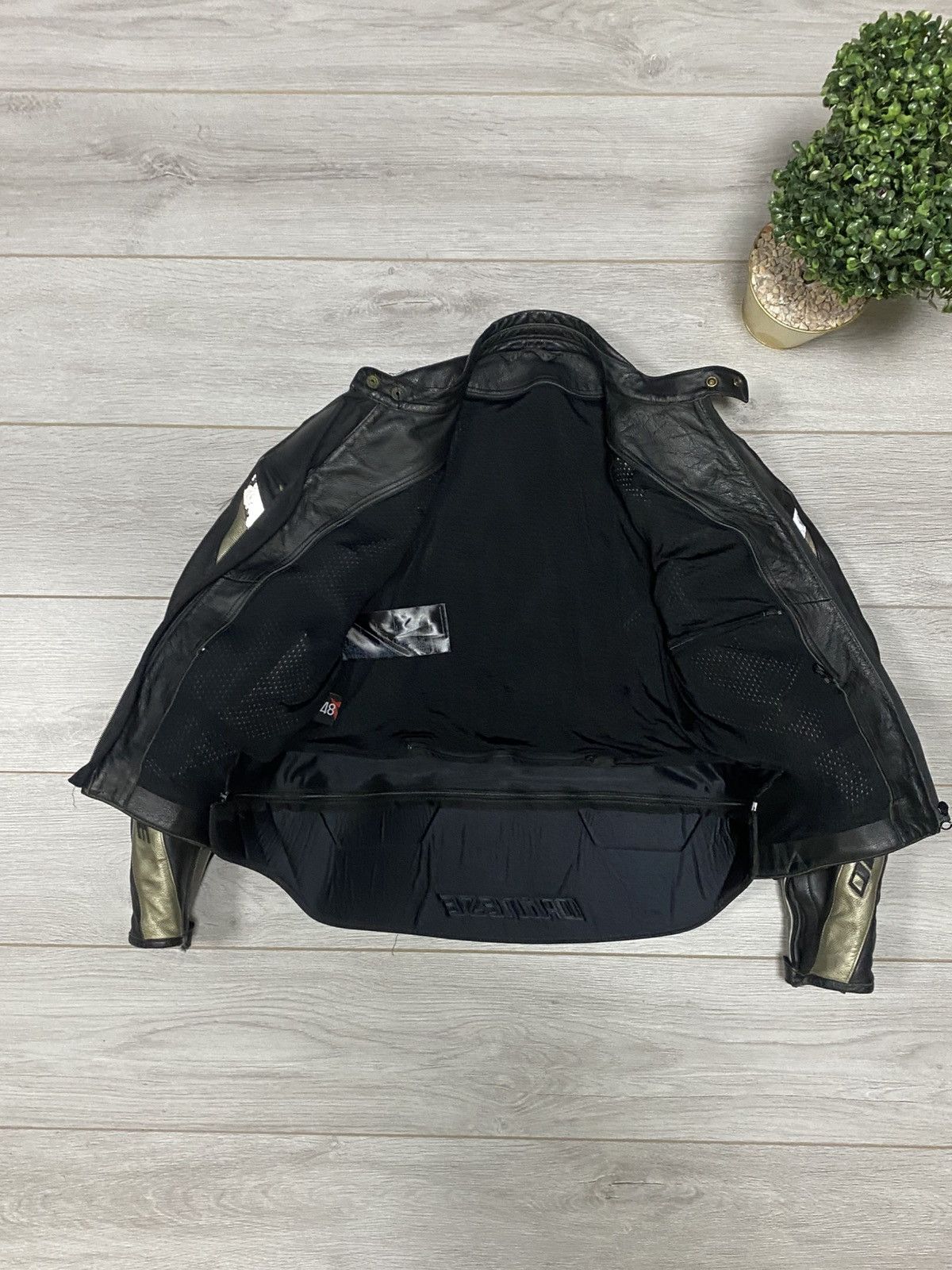 Dainese Dainese protection insulated big logo leather moto jacket Size US M / EU 48-50 / 2 - 11 Thumbnail