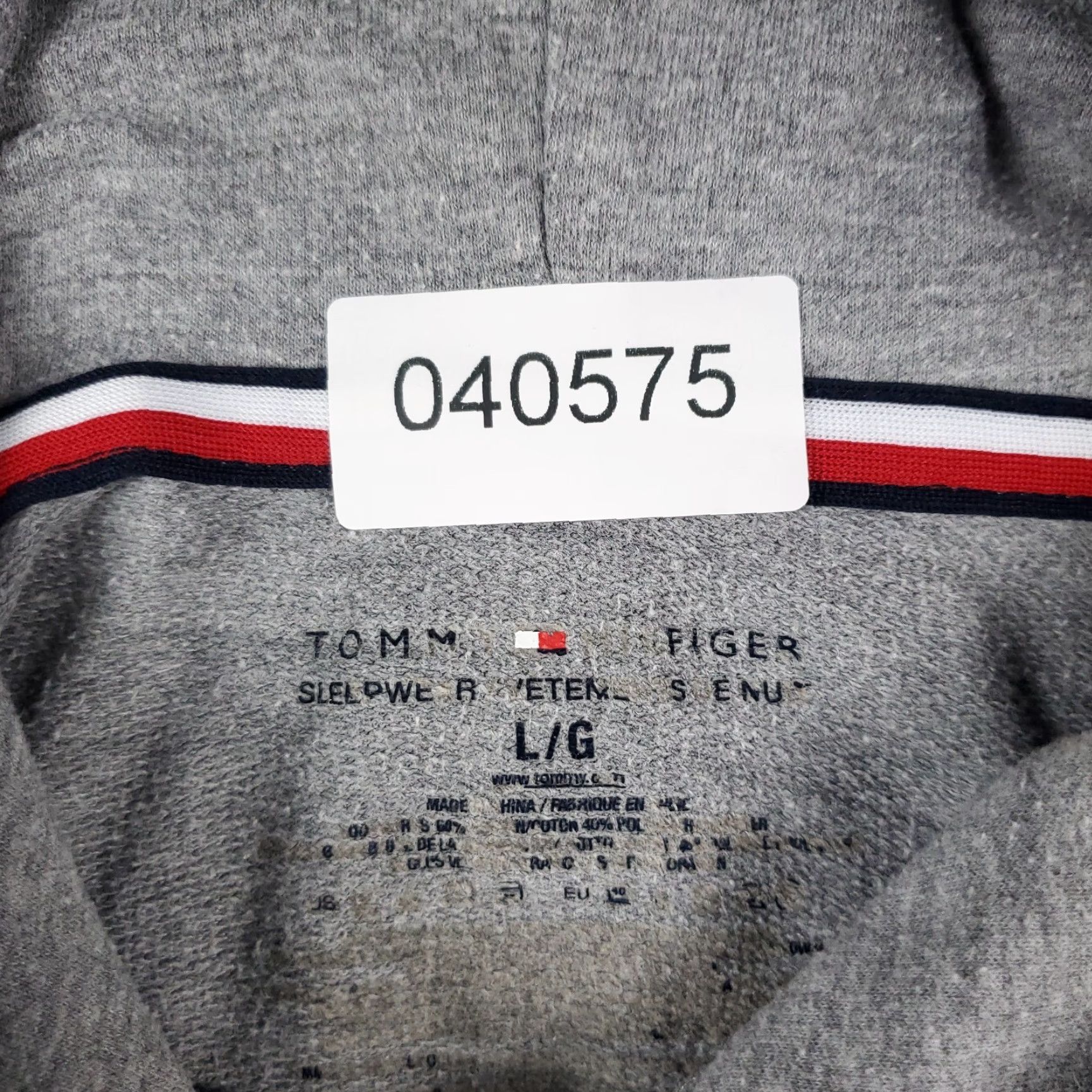 Tommy Hilfiger Tommy Hilfiger Shirt Mens Large Gray Hooded Pullover Mock Neck Long Sleeve Casual T-Shirt Logo Modern Americana Mens Size US L / EU 52-54 / 3 - 8 Thumbnail
