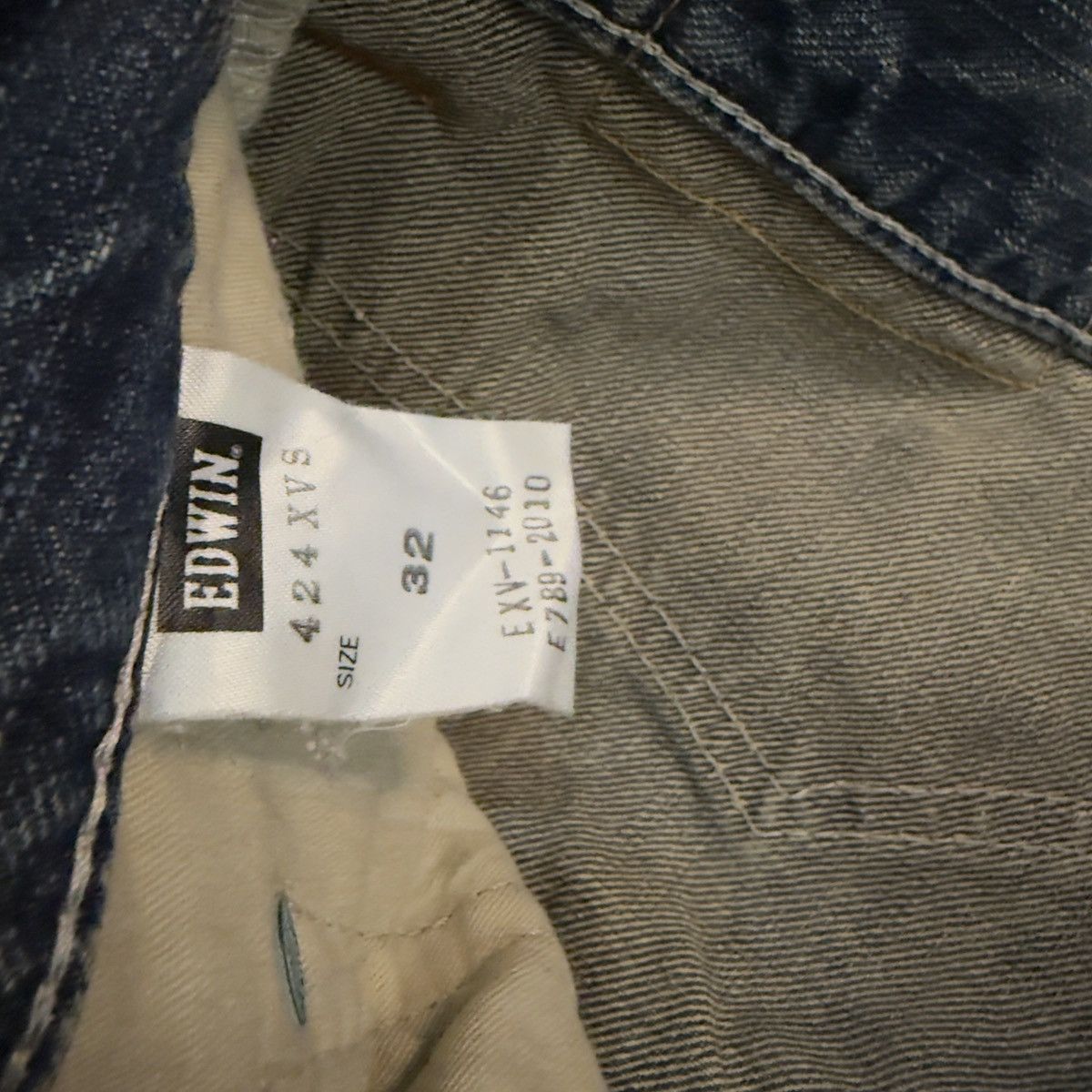 If Six Was Nine 🔥🇯🇵 Japanese 90s Edwin XV Rusty Clawmark Denim Size US 34 / EU 50 - 14 Thumbnail