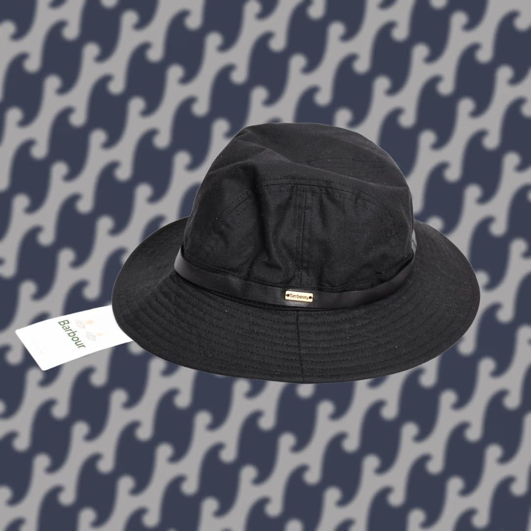 Barbour Barbour Briar Trench Hat Waxed Women's S Hat Brown Cotton Bucket Vintage No 0 Size ONE SIZE - 1 Thumbnail