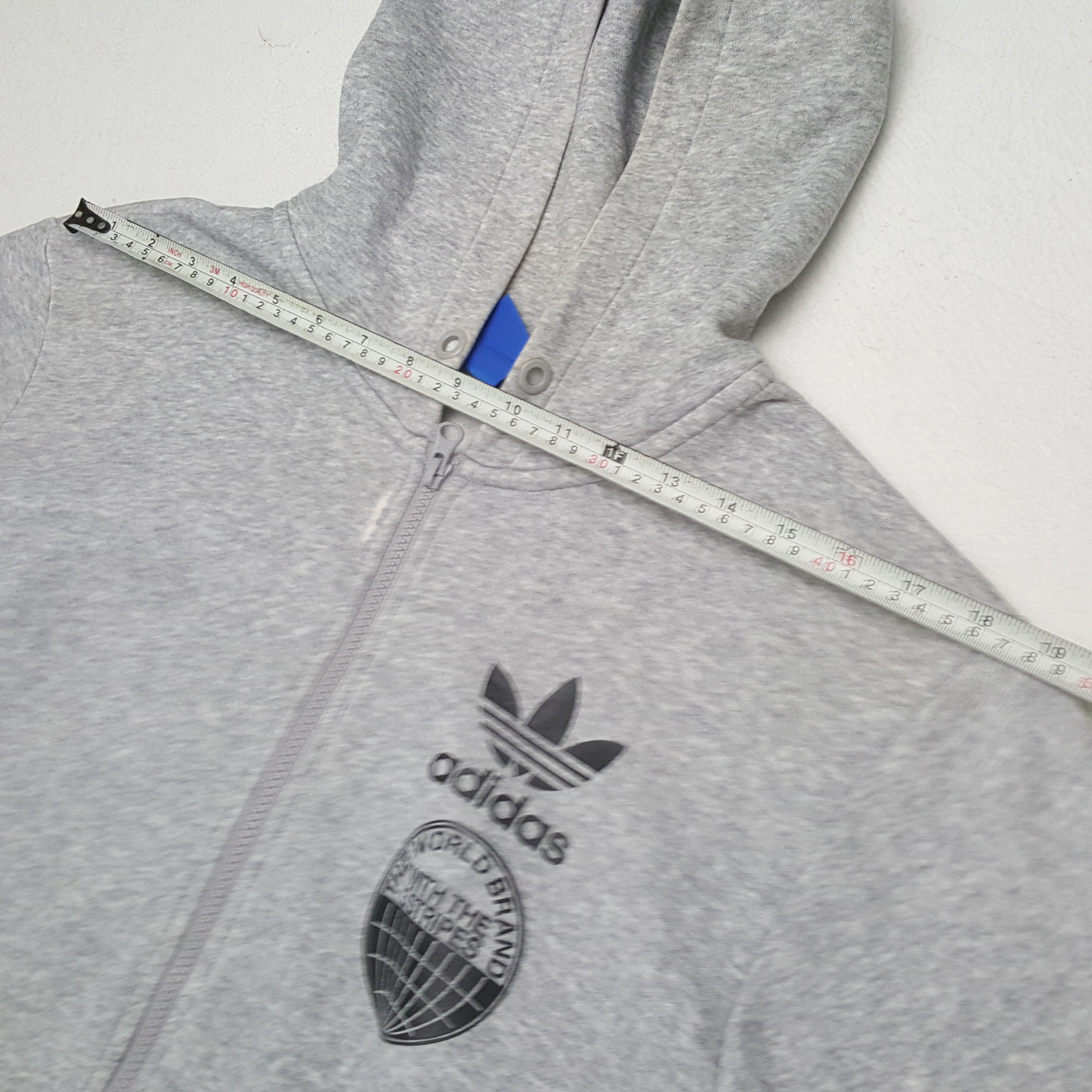 Adidas × Vintage ADIDAS Streetwear Logo Design Zipper Hoodies Size US M / EU 48-50 / 2 - 5 Thumbnail