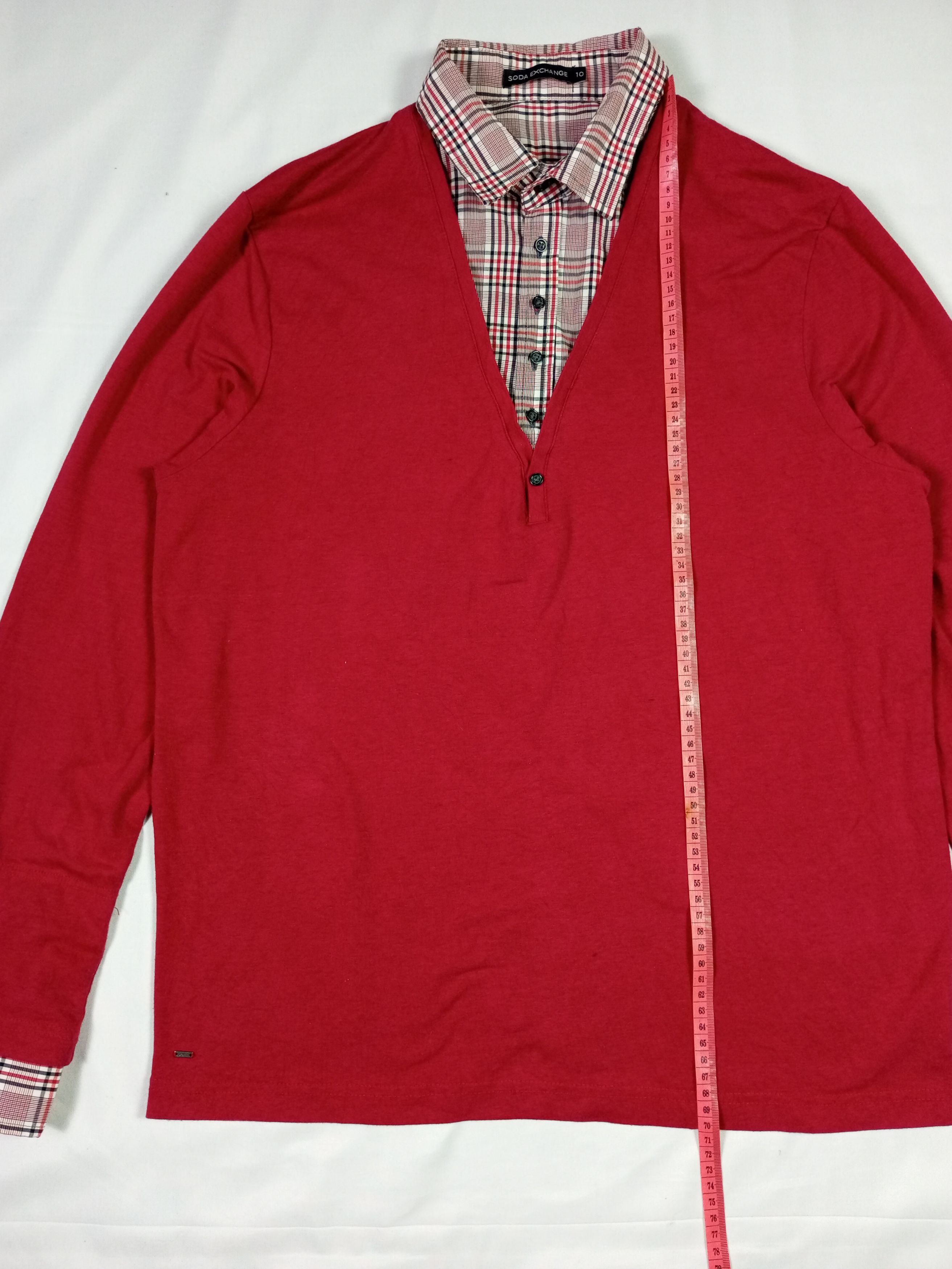 Japanese Brand Soda Exchange Millenial Style Double layer Oxford longsleeve Size US L / EU 52-54 / 3 - 10 Thumbnail