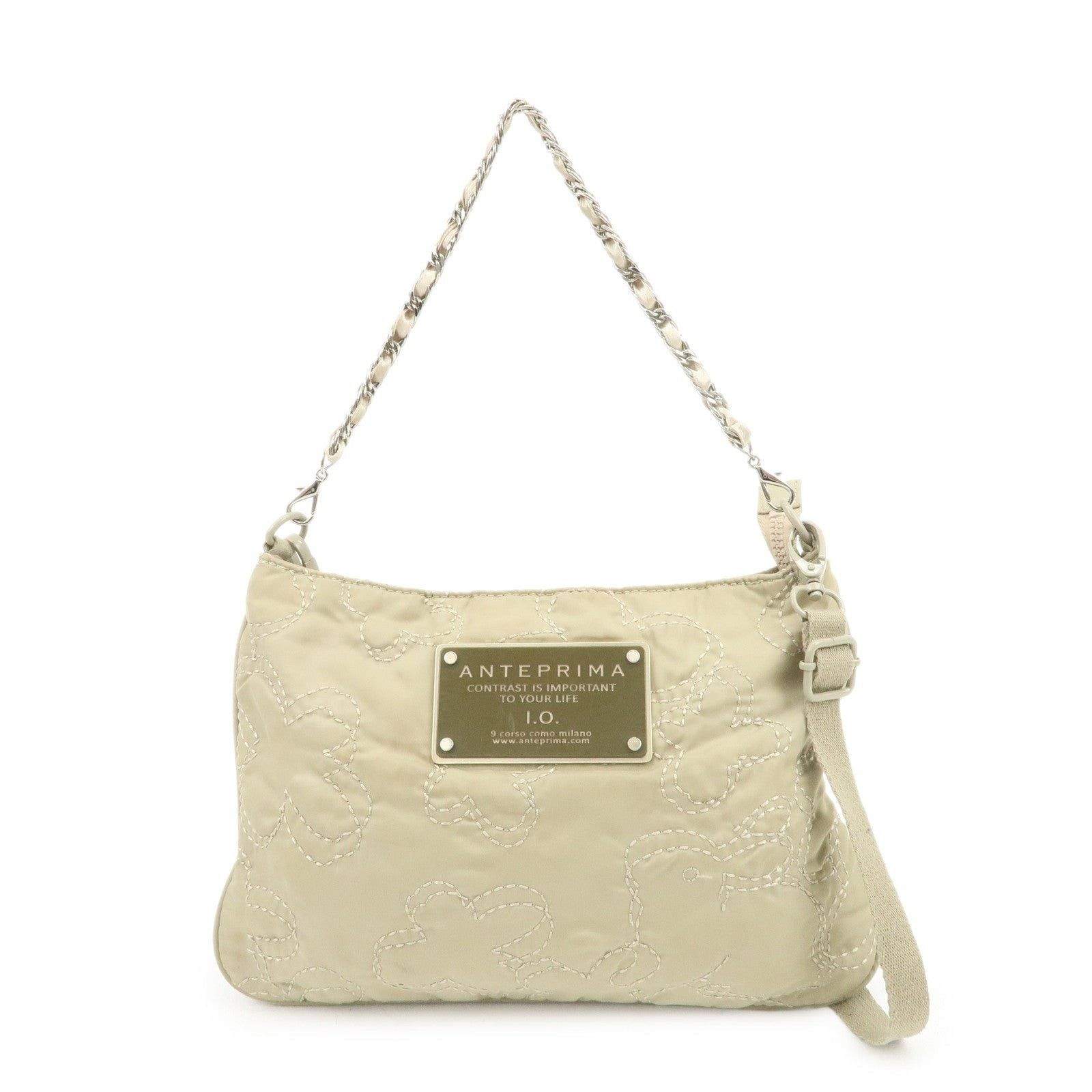 ANTEPRIMA Anteprima Quilted Nylon Shoulder Bag Beige Size ONE SIZE - 1 Thumbnail
