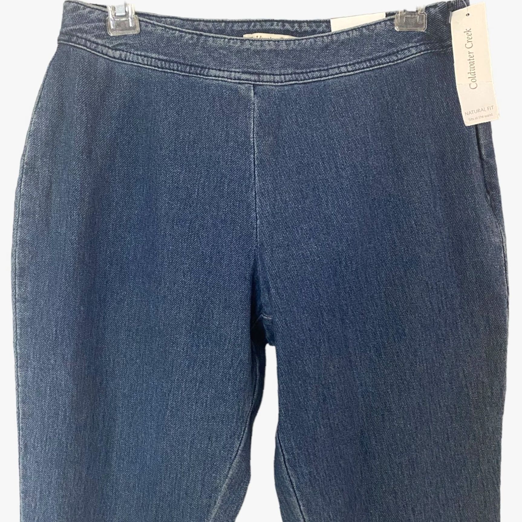 Coldwater Creek Coldwater Creek Jeans Cropped Side-Zip Blue Denim Women's Petite P10 Stretch New Size 32" / US 10 / IT 46 - 5 Thumbnail
