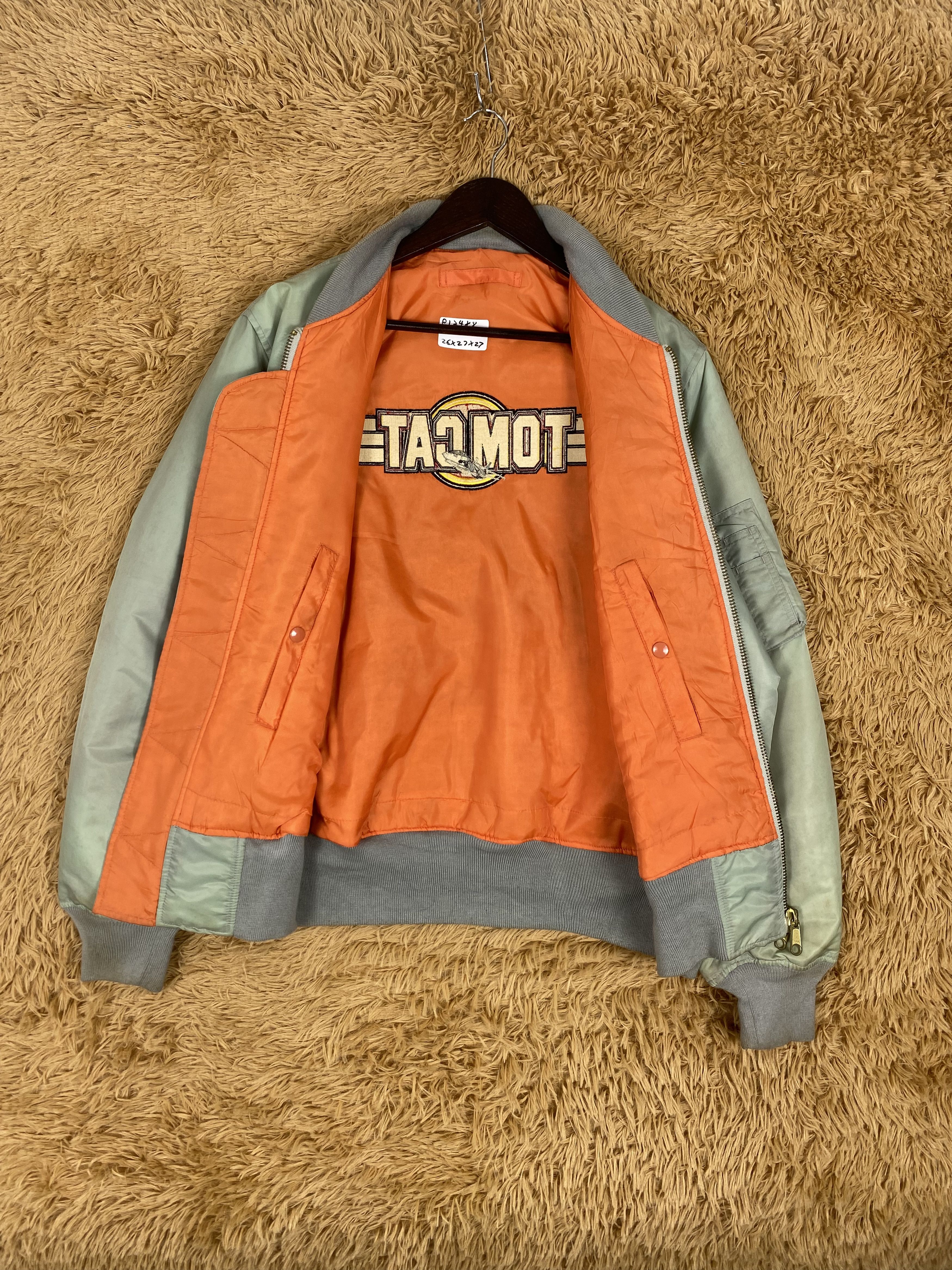 Vintage Vintage Tom Cat Big Logo Bombers Jacket PJ2488 Size US L / EU 52-54 / 3 - 8 Thumbnail