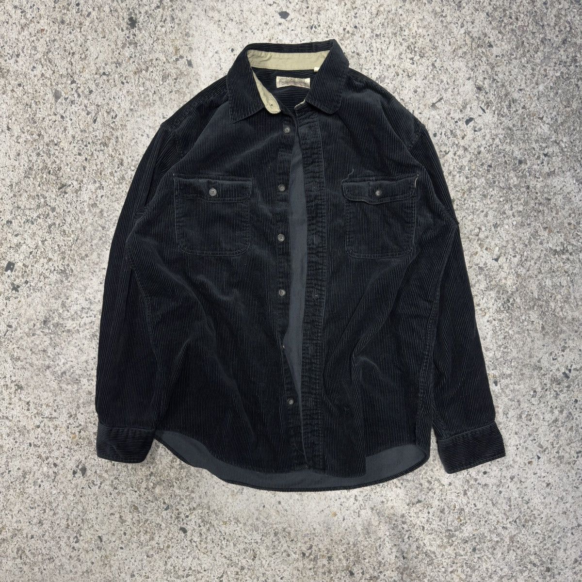 Vintage Vintage Fieldmaster Black Corduroy Button Over Shirt Size US M / EU 48-50 / 2 - 3 Thumbnail