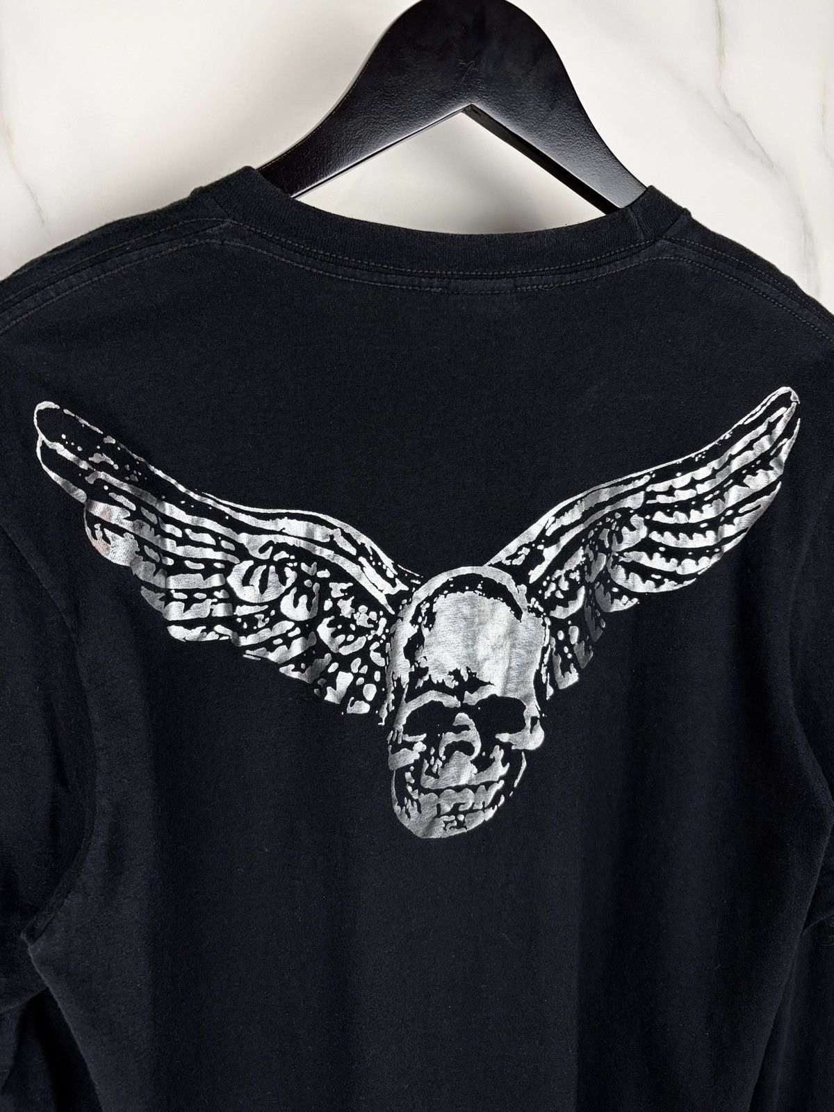 Chrome Hearts Chrome Hearts Vintage Silver Foti Skull Longsleeve Tshirt Size US M / EU 48-50 / 2 - 2 Thumbnail