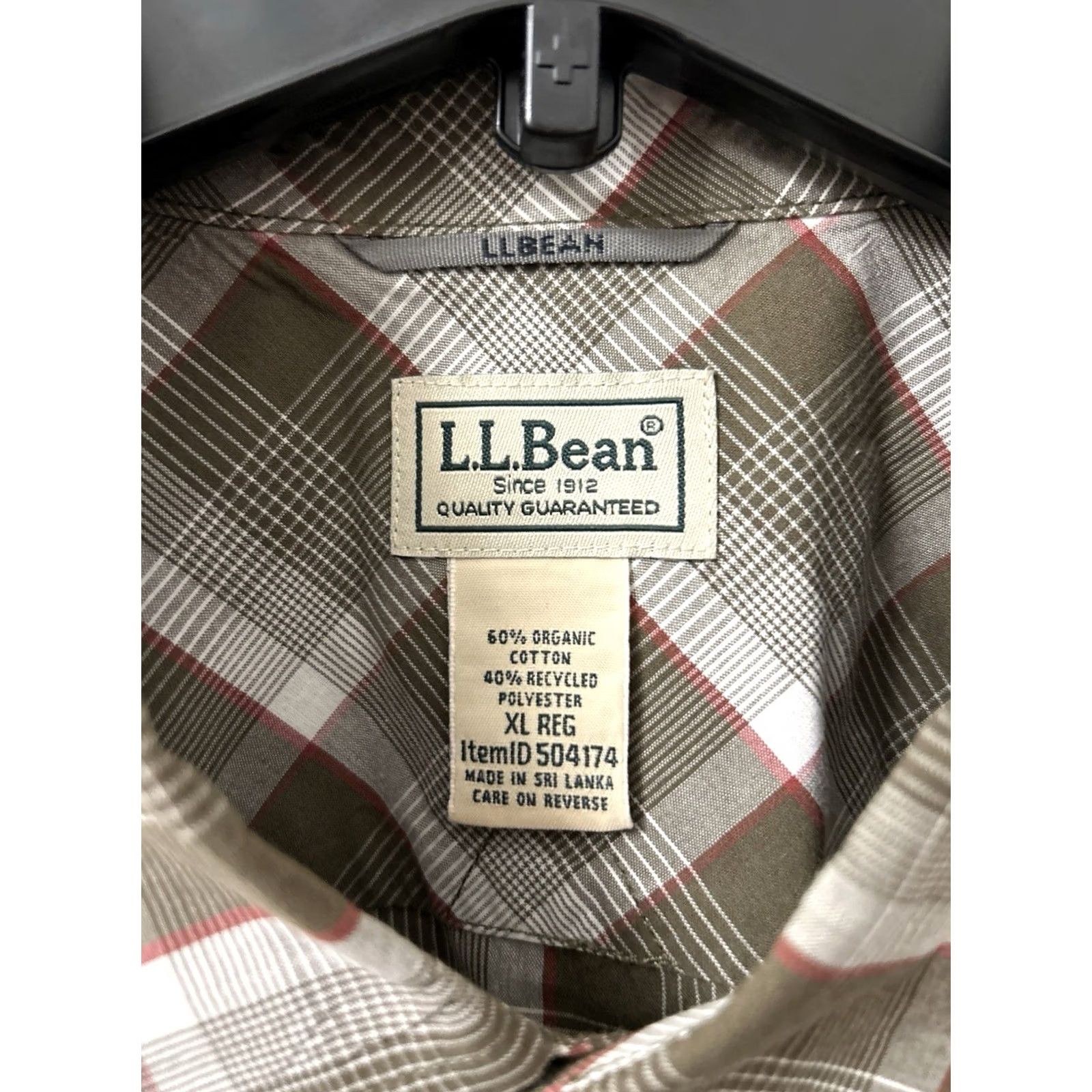 Vintage VINTAGE LL Bean Shirt Mens XL Brown Plaid Pockets Button Down S/S 504174 Size US XL / EU 56 / 4 - 6 Thumbnail
