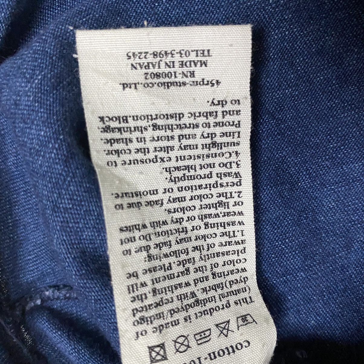 45rpm × Indigo × Japanese Brand 45RPM vintage tee Size US XS / EU 42 / 0 - 9 Thumbnail
