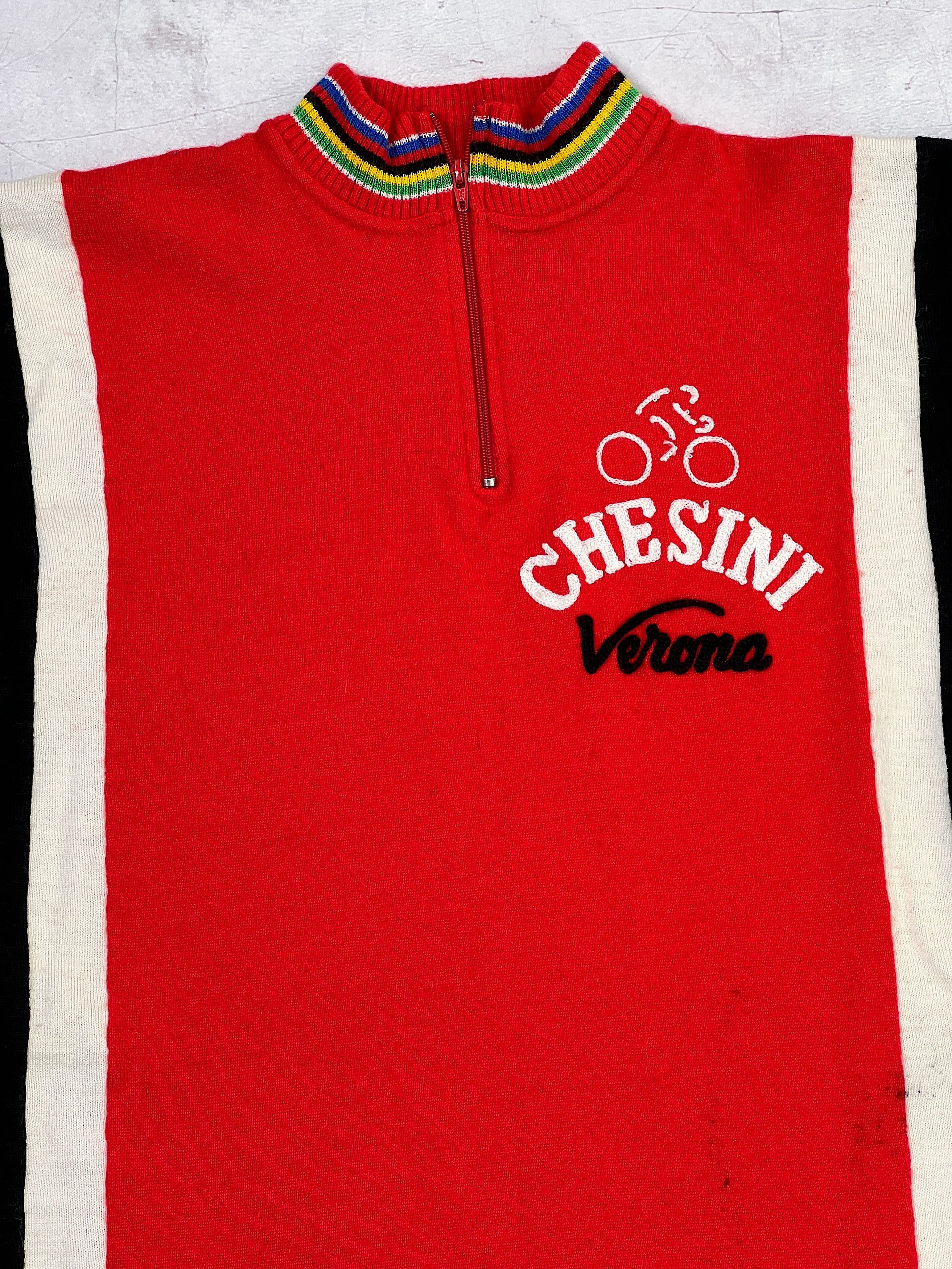 Sports Specialties × Vintage 70s Chesini Verona Cycling Jersey by Enry Sport Size US S / EU 44-46 / 1 - 4 Thumbnail
