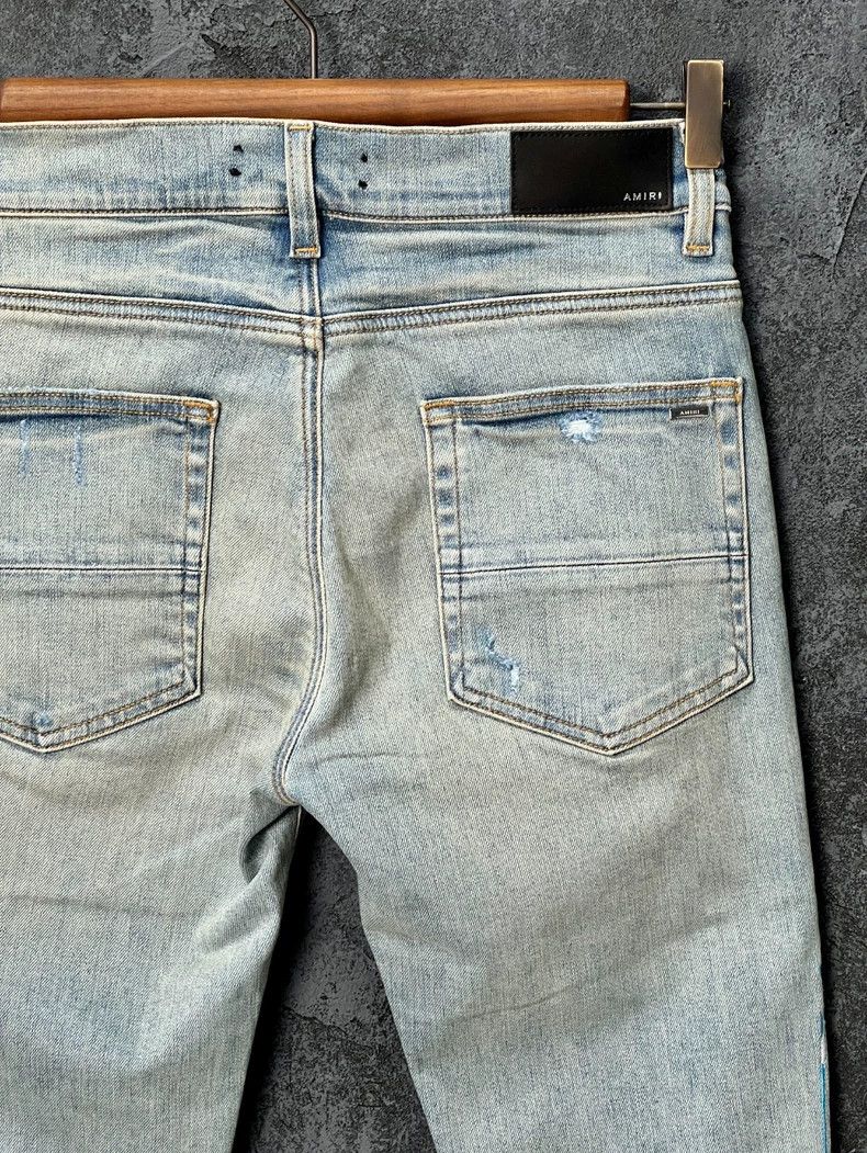 Amiri Amiri Classic Letter Embroidered Washed Jeans Size US 30 / EU 46 - 6 Thumbnail