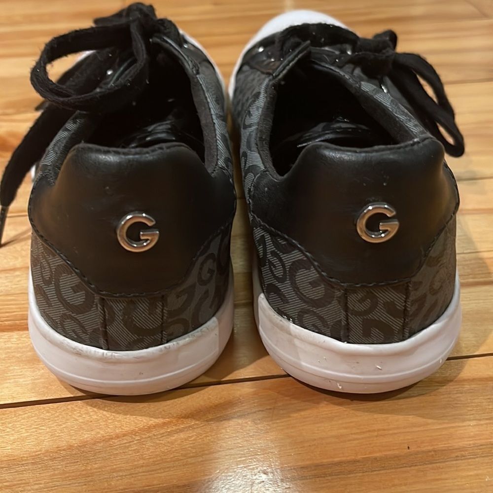 Guess Guess black logo white sidewall/bumper silver logo tan lace Size US 8.5 / IT 38.5 - 4 Thumbnail