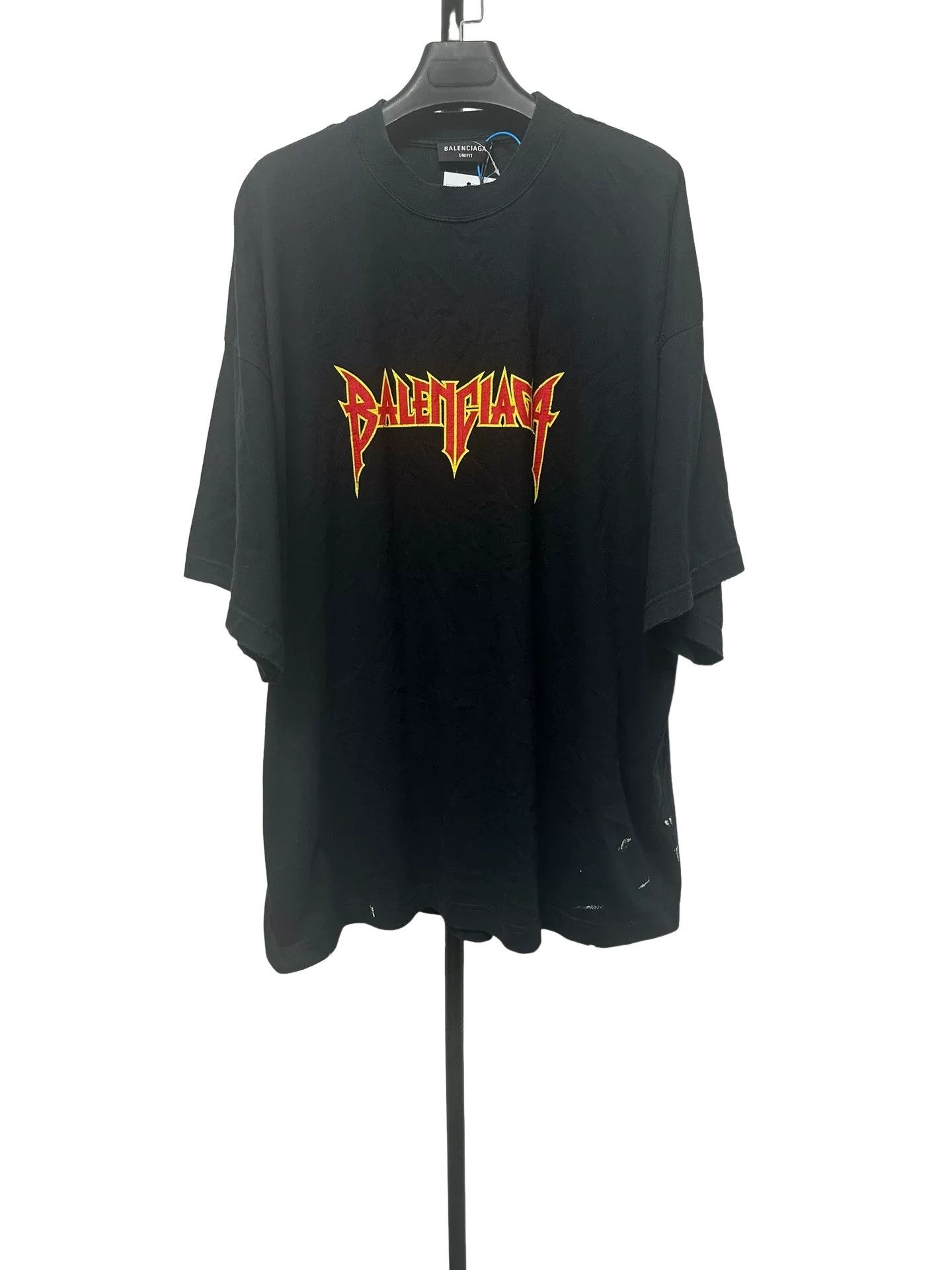 Balenciaga Balenciaga Lightning Logo T-Shirt Size 4 Size US XL / EU 56 / 4 - 1 Thumbnail