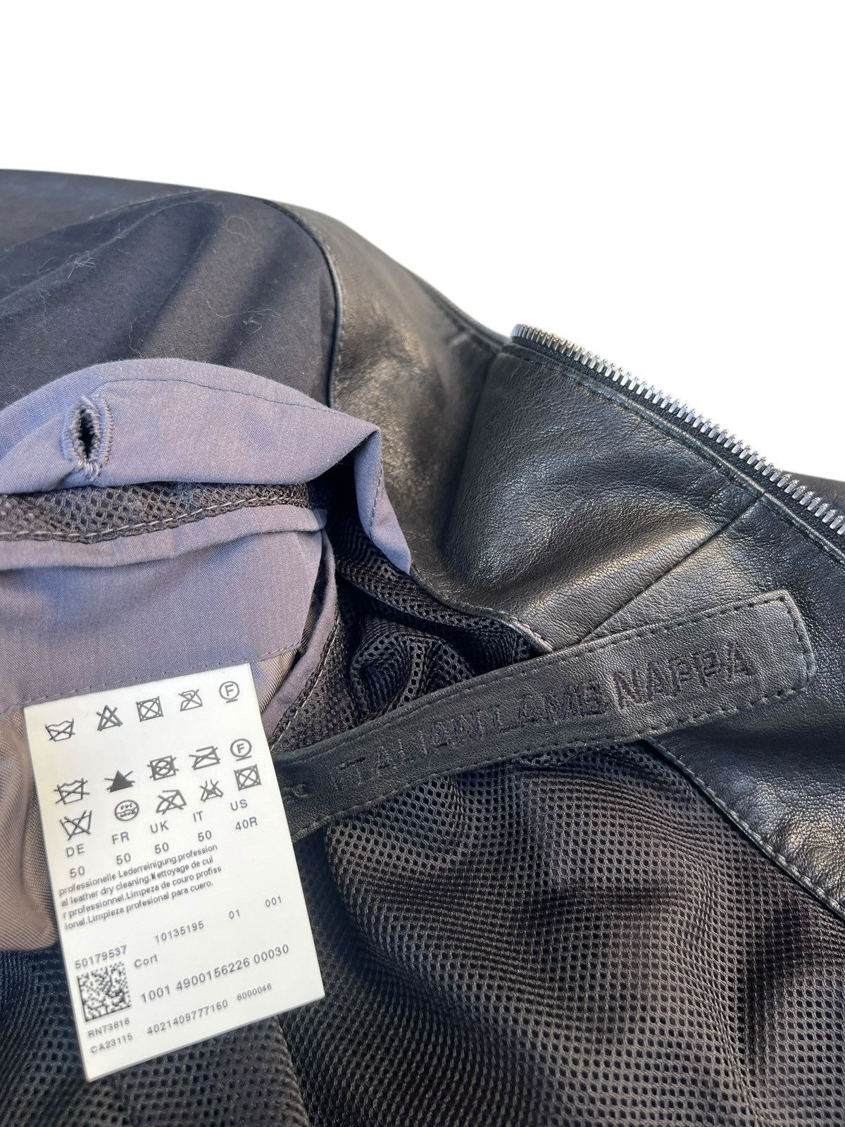 Hugo Boss Hugo Boss Italian Lamb Napa Leather Racer Jacket Size US M / EU 48-50 / 2 - 16 Thumbnail