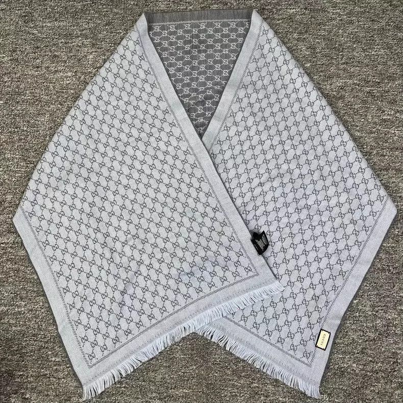 Gucci Gucci Double Face Wool Scarf 48x180- DMC Size ONE SIZE - 1 Thumbnail